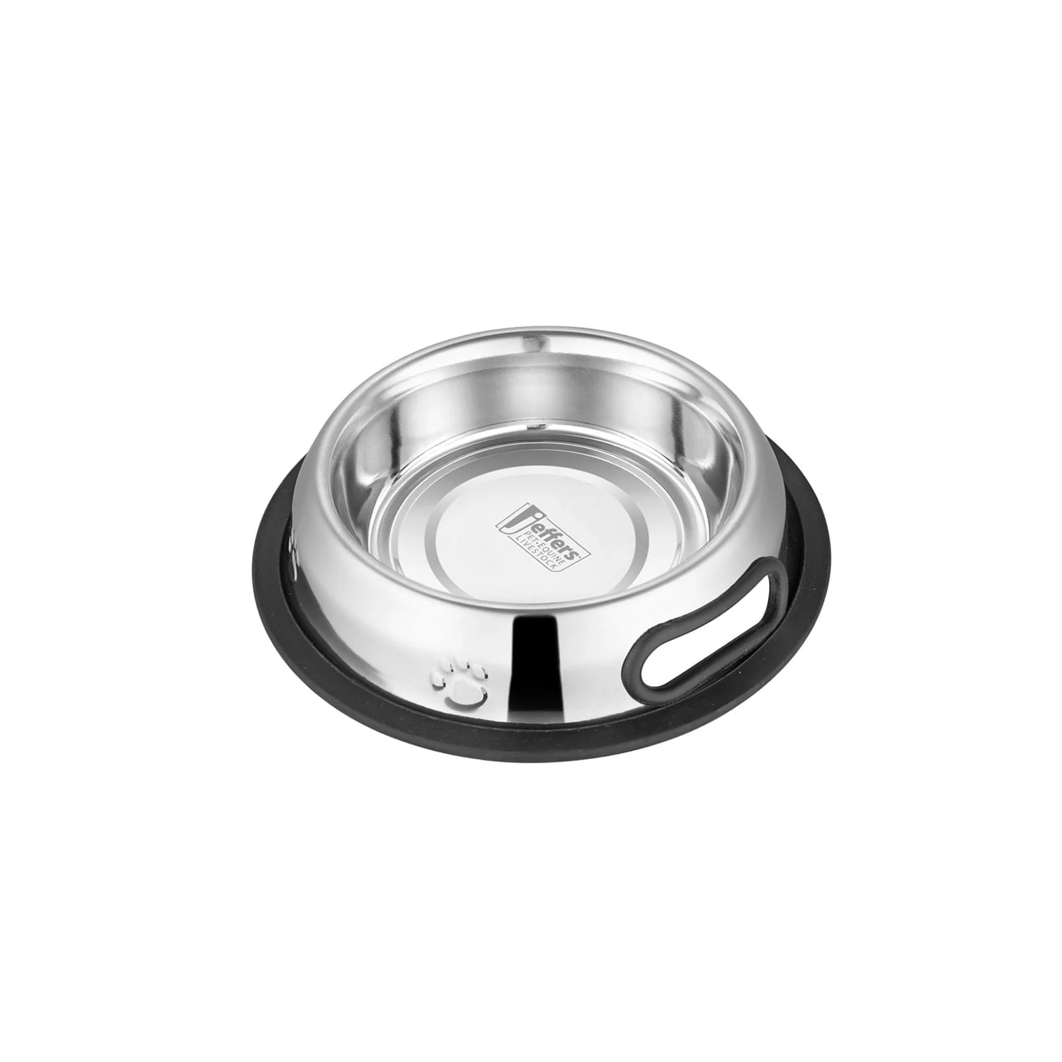Jeffers Pet Embossed No-Tip Anti-Skid Stainless Steel Pet Bowls for Dogs, Cats, Puppies, Kittens – Rubber Base, Food & Water Feeding Dish - Image 6