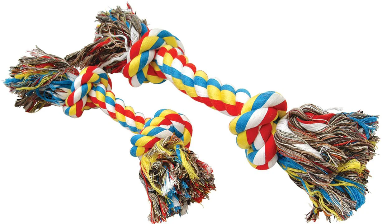 Jeffers Multi-Colored Braided Rope Bone Tug Toy for Dogs - Image 5