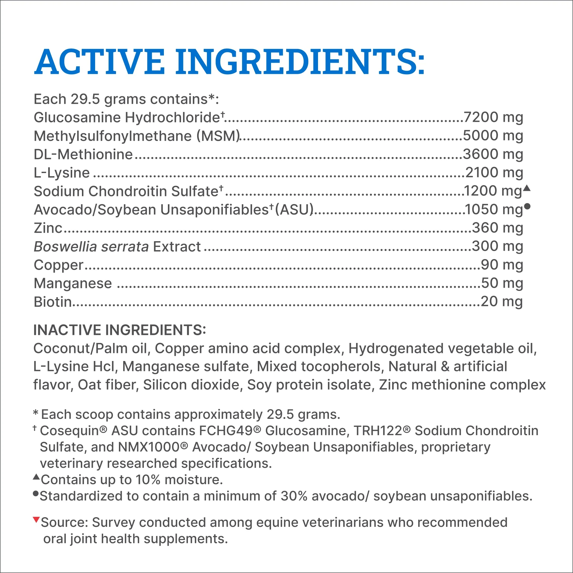 Nutramax Cosequin ASU Joint & Hoof Pellets Joint Health Supplement for Horses - Image 4