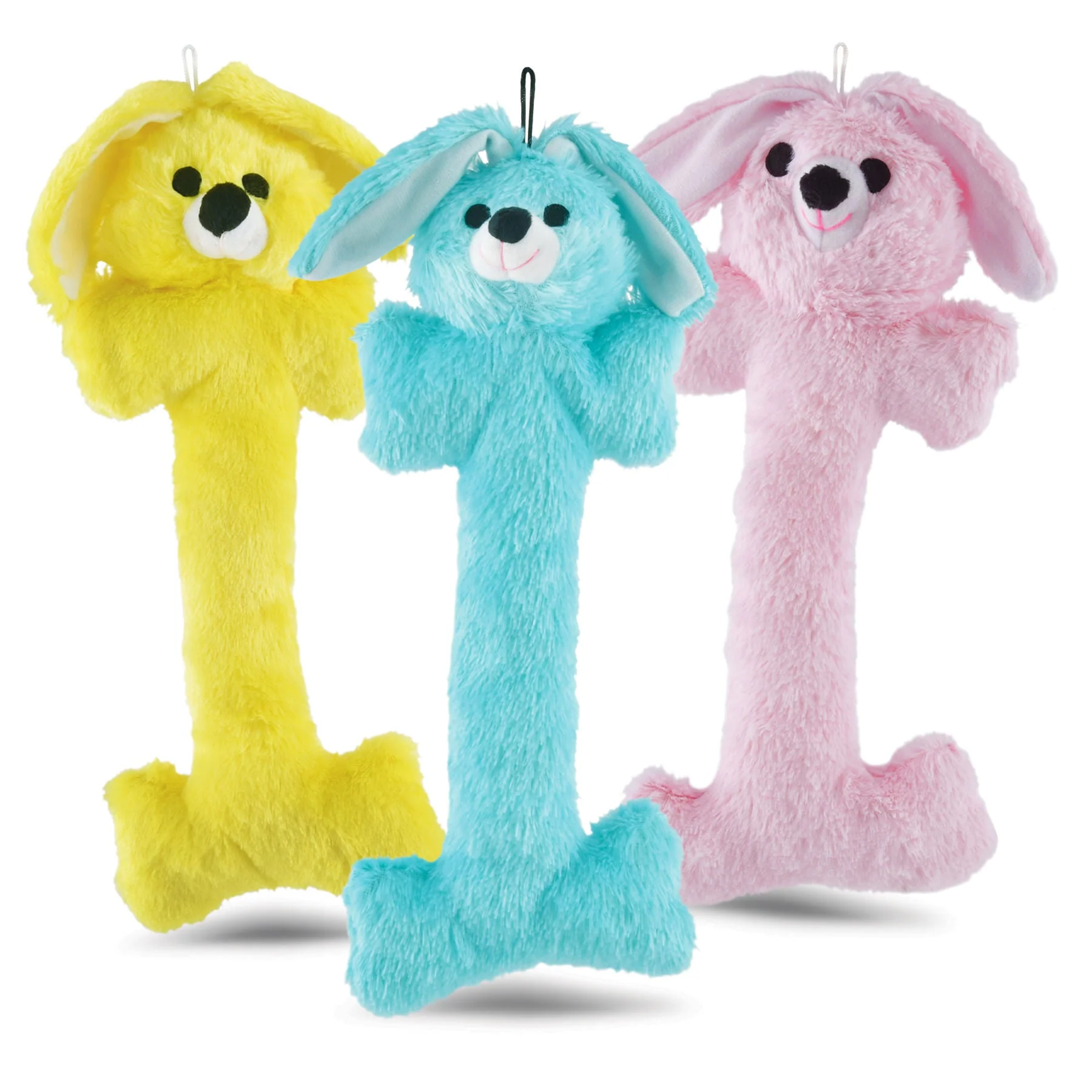 Jeffers Plush Bunny Bone Dog Toys with Squeakers - Image 4