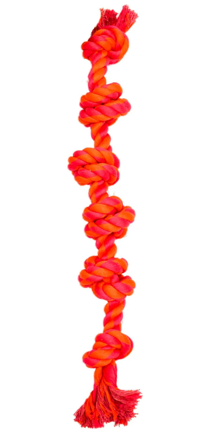 Knotted Cotton Rope Dog Bone Tug Toy - Image 5