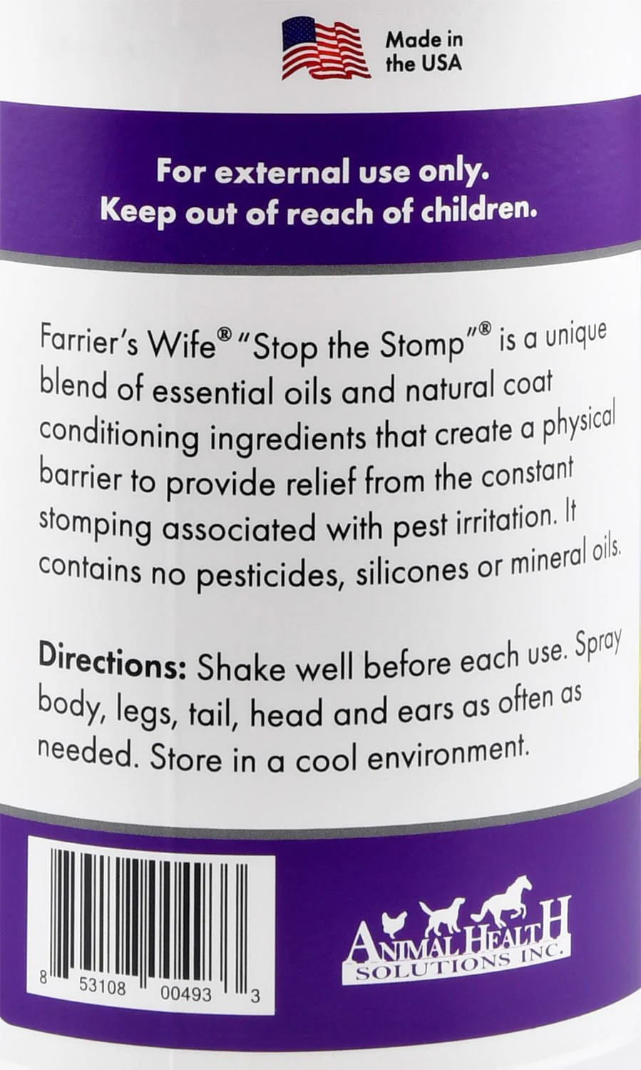 Farrier's Wife Stop the Stomp Spray - Natural Pest Relief - Image 3