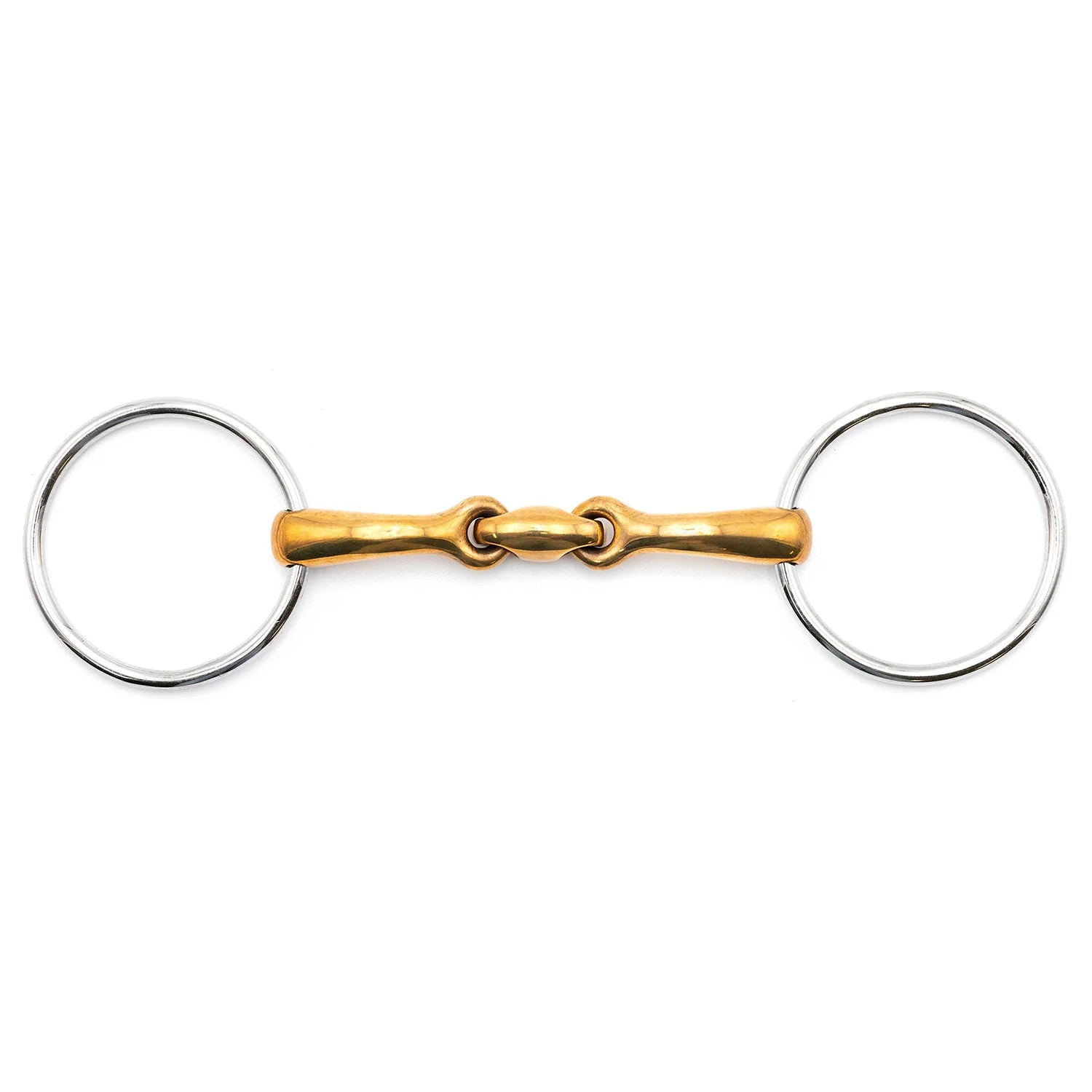 Jeffers Oval Mouth Copper Loose Ring Horse Bit, 5"