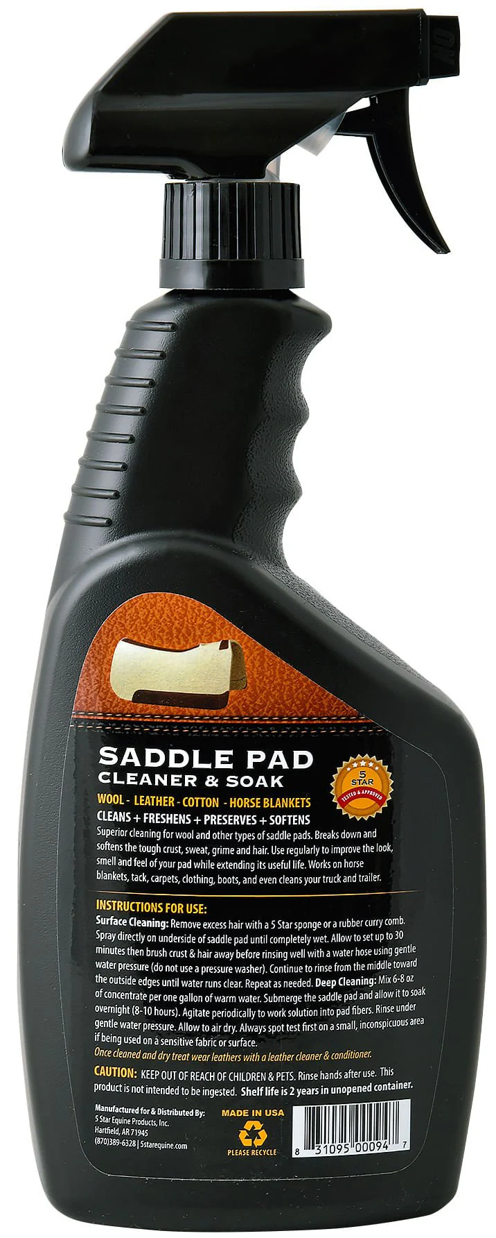 5 Star Saddle Pad Cleaner & Soak - Image 2