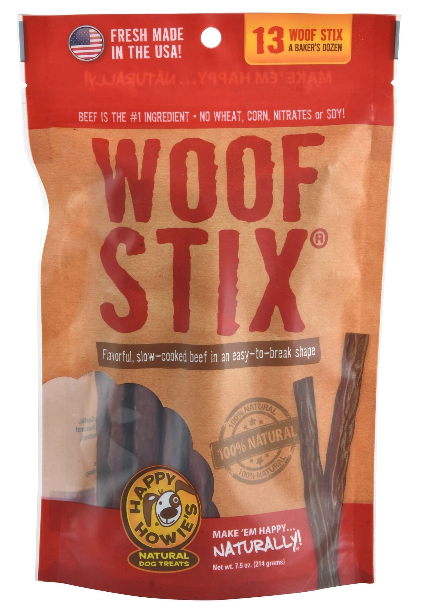 Happy Howie's Woof Stix Dog Soft Chew Treat
