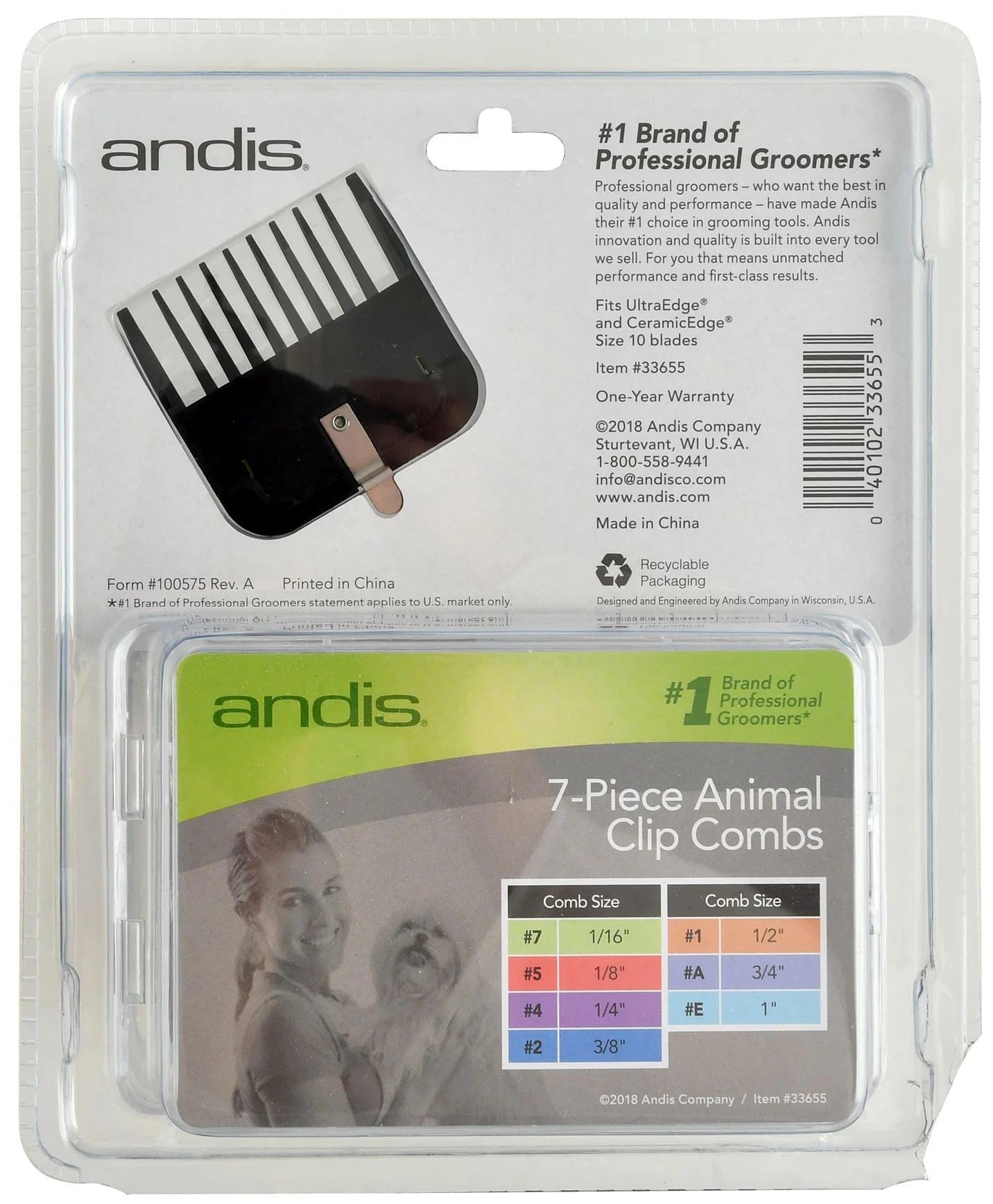 7-Piece Animal Clip Comb Set - Image 2