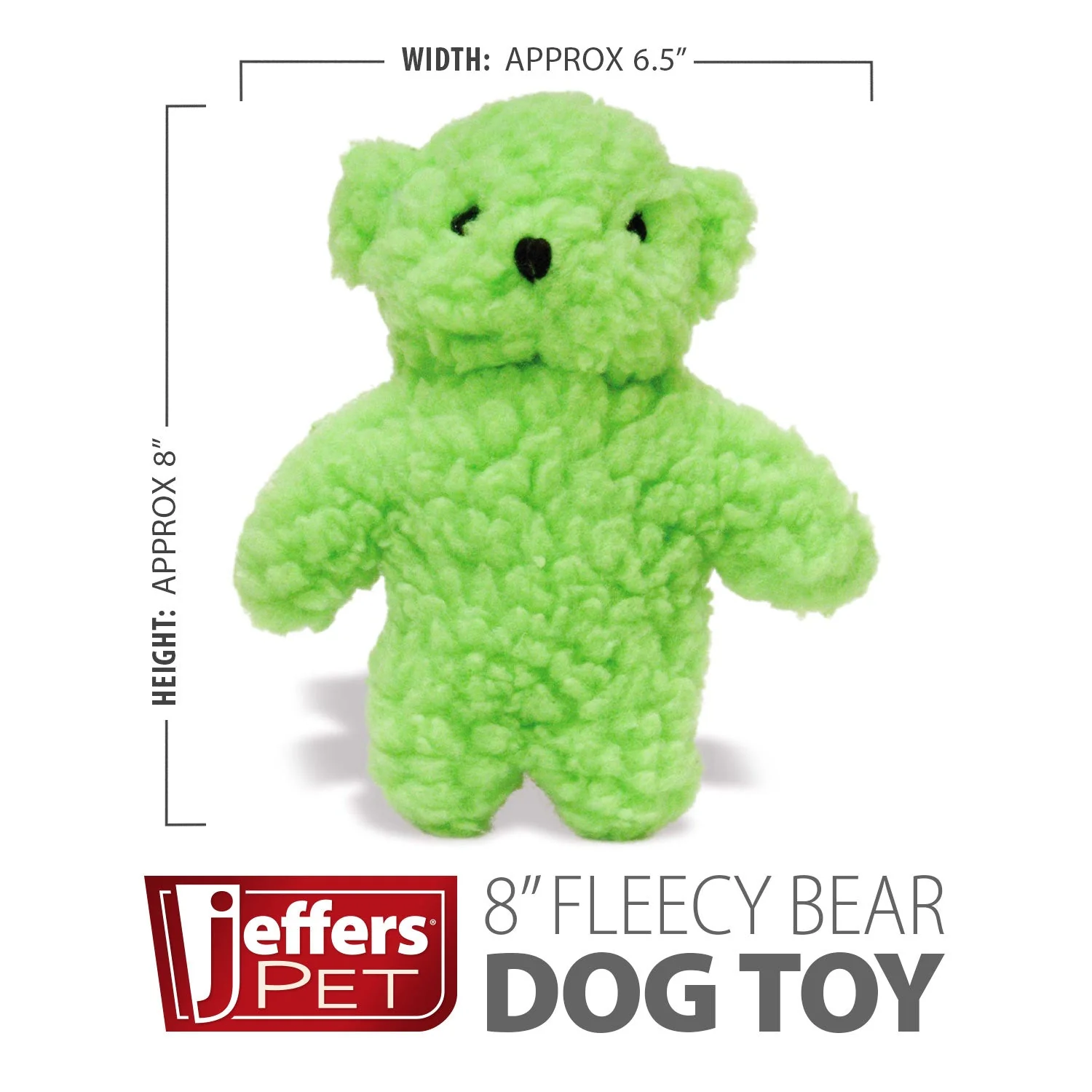 Jeffers Fleecy Bear Plush Squeaker Dog Toys - Image 8