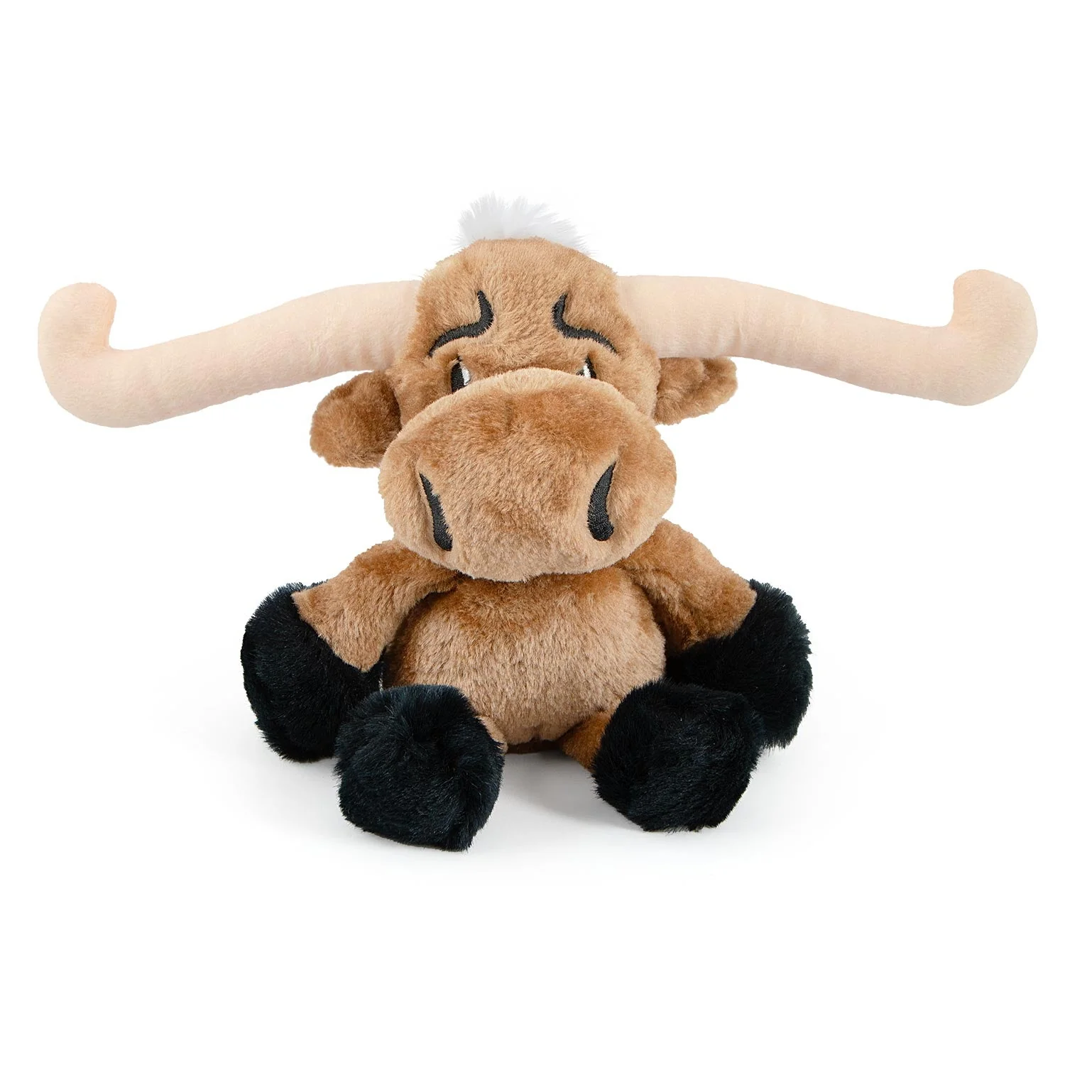 Jeffers Plush Longhorn Steer Squeaker Dog Toy, 8" - Image 4