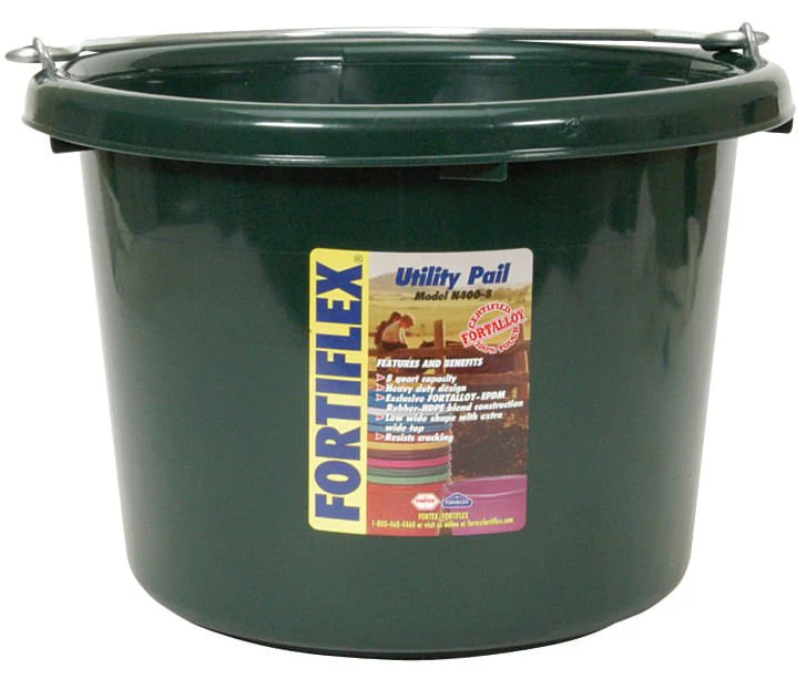 Fortiflex® 8 Quart Utility Pail – Heavy-Duty Multi-Purpose Bucket, UV-Protected - Image 5