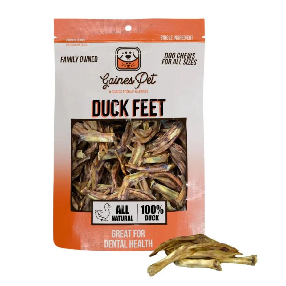 All-Natural Duck Feet Dog Treats, 80 ct – High Protein, Grain Free Chews, Made in USA