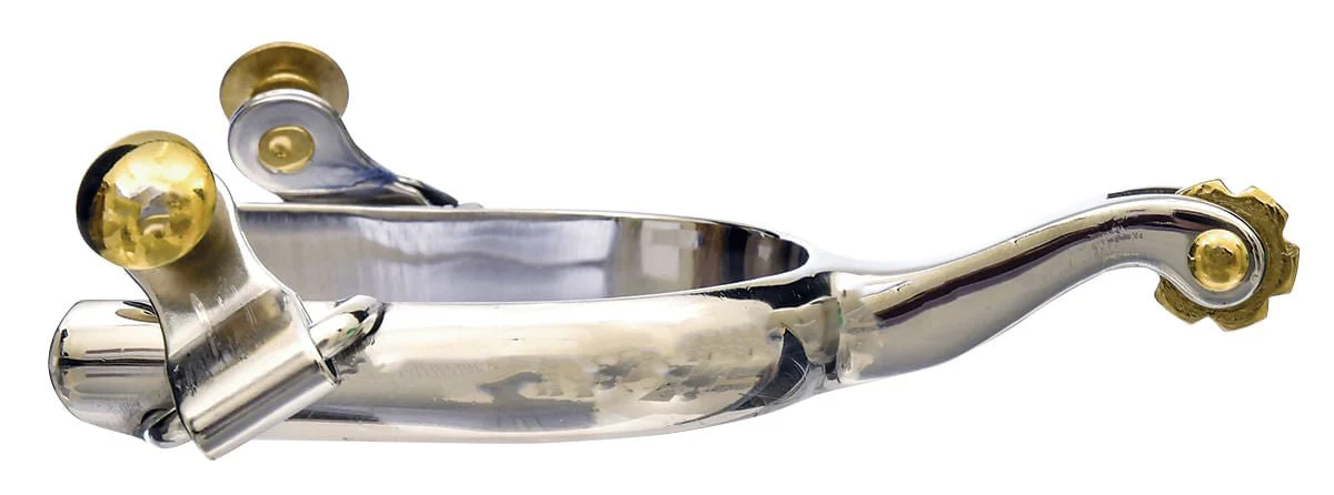 Jeffers Women's Western & Barrel Racing Spurs – Stainless Steel, Rosebud, Ball End & 10 Point Options - Image 6