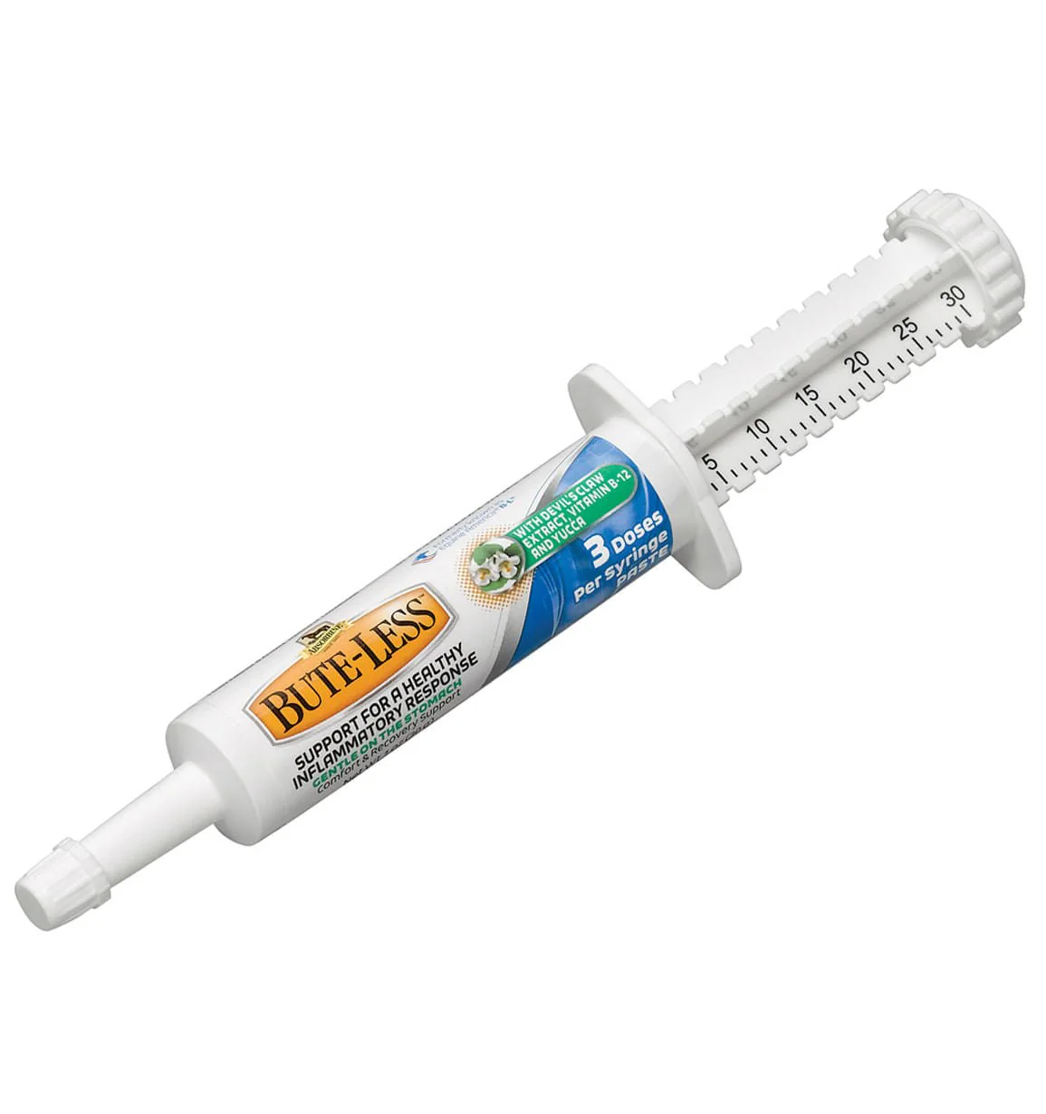 Absorbine BUTE-LESS® Natural Pain Relief Paste for Horses, 3 Dose Syringe