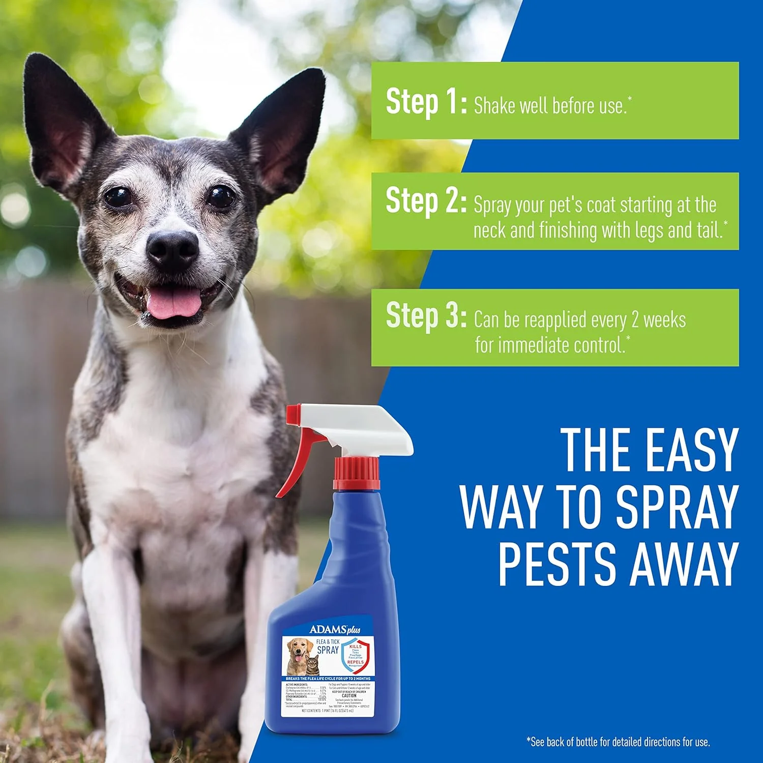 Adams Plus Flea & Tick Spray for Dogs & Cats - Image 3