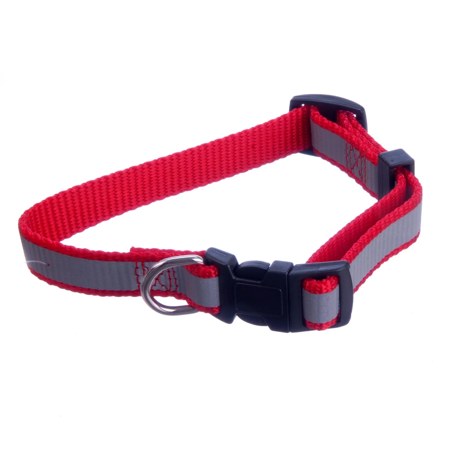 Jeffers Reflective Safety Stripe Adjustable Nylon Dog Collar – Glow-in-the-Dark for Night Visibility - Image 3