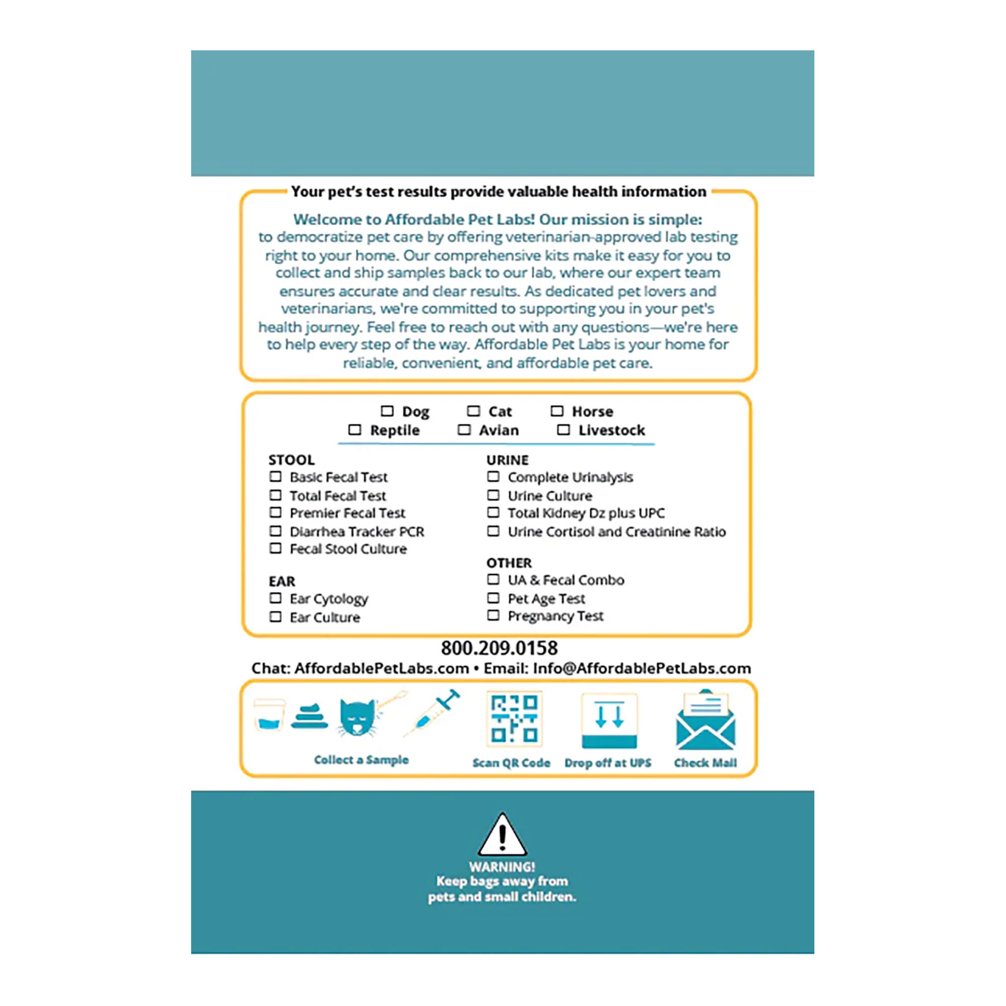 Affordable Pet Labs - Urine Cortisol / Creatinine Ratio Urine Test For Dogs, Easy Home Kit - Image 3