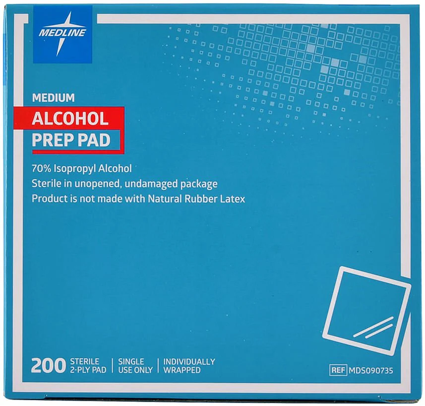 Alcohol Preps, Box of 200