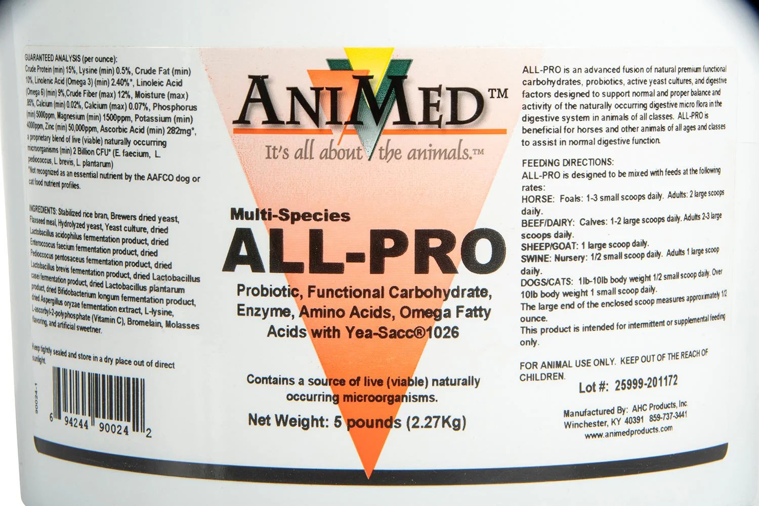 Animed ALL-PRO Probiotic Supplement for Multi-Species Animals - Image 5