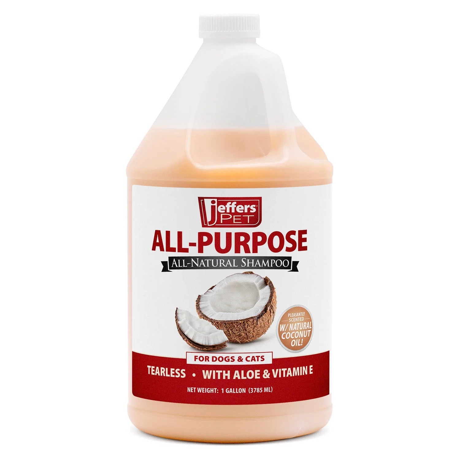 Jeffers Pet Tearless All-Purpose All-Natural Coconut Oil Shampoo for Dogs & Cats - Image 4