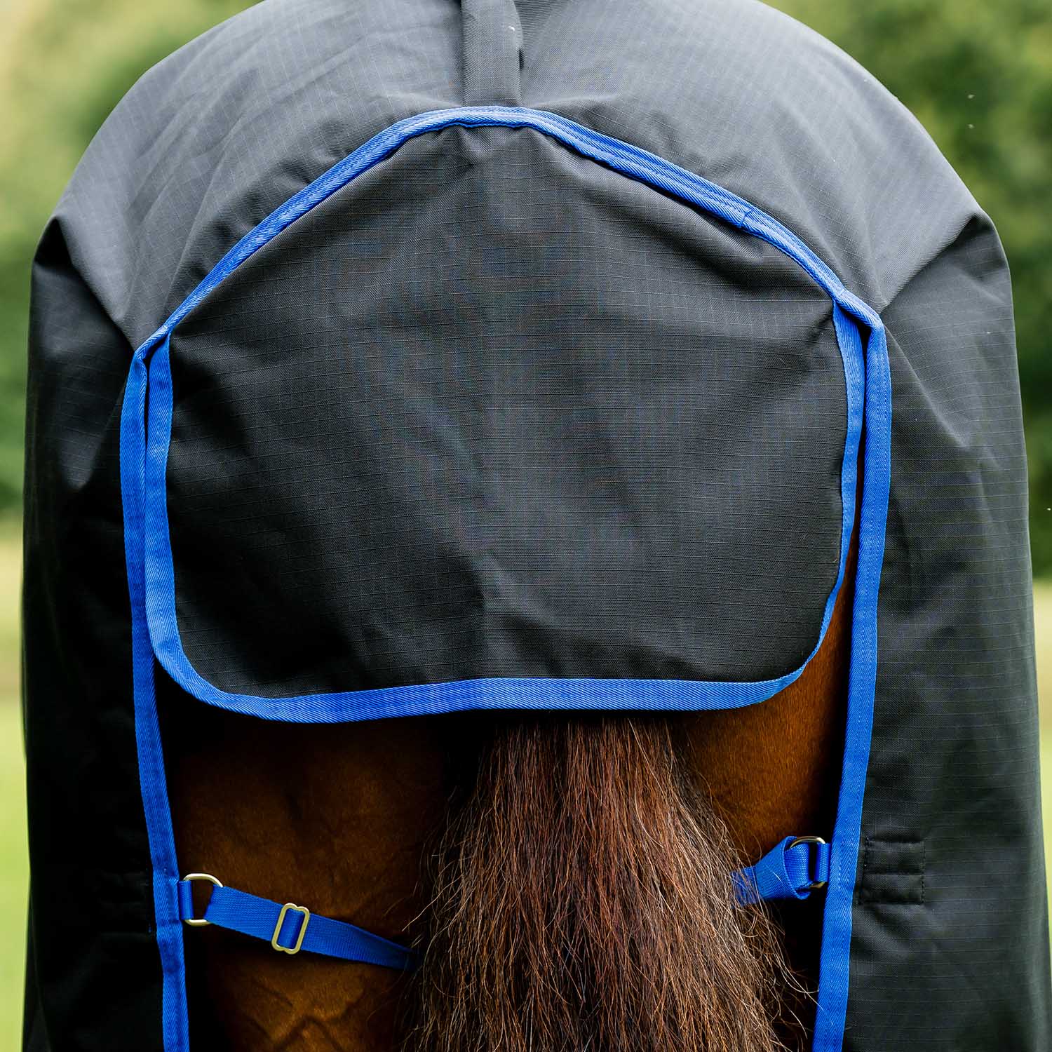 Amigo Ripstop 900D Plus Horse Turnout Blanket - 200g Medium Weight, Waterproof with Detachable Hood - Image 5