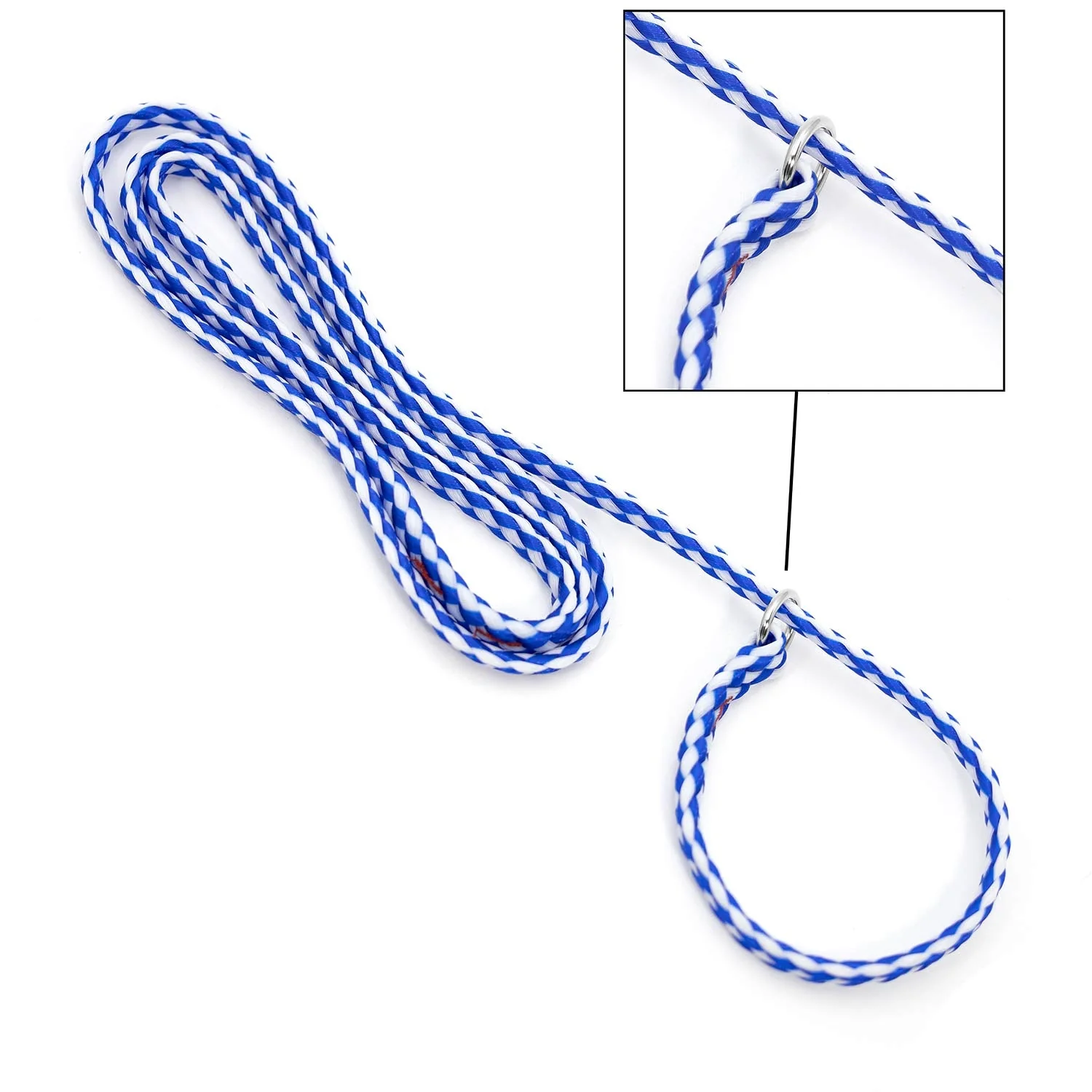 Jeffers Animal Control Slip Dog Lead, Braided Poly, 6'L