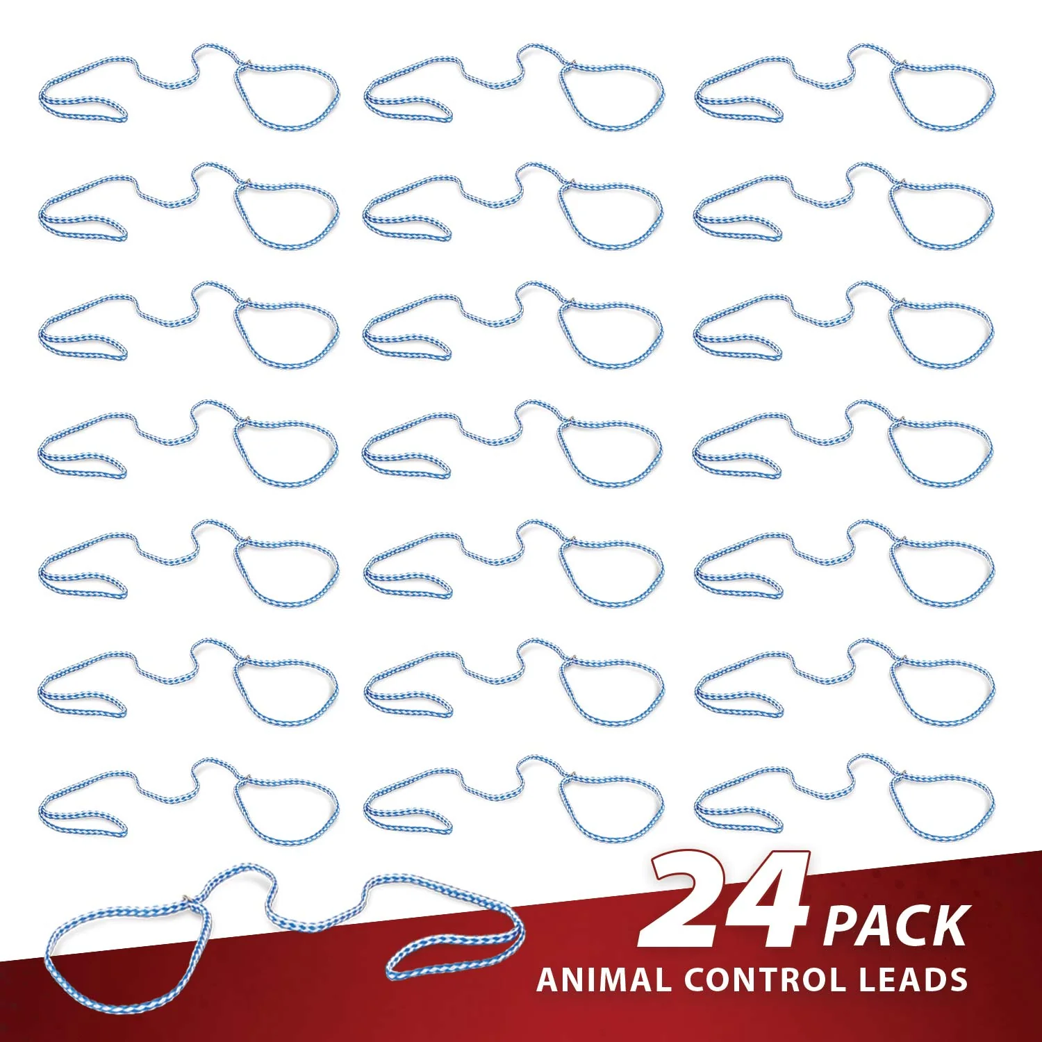 Jeffers Animal Control Slip Dog Lead, Braided Poly, 6'L - Image 6