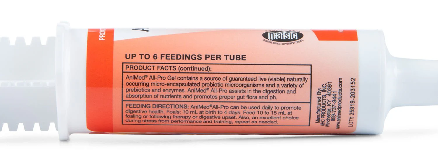 AniMed All-Pro Equine Oral Horse Digestion Support Gel - Image 4