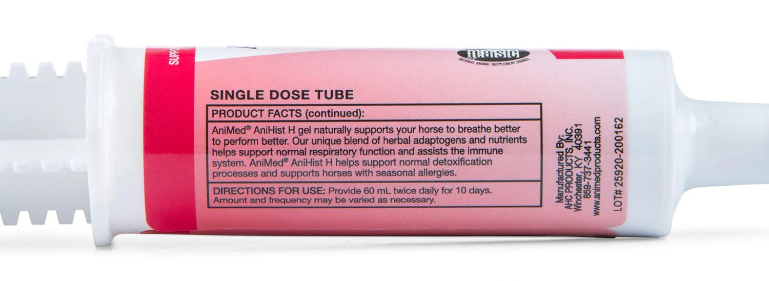 AniMed AniHist H Equine Oral Gel For Seasonal Allergies in Horses - Image 4