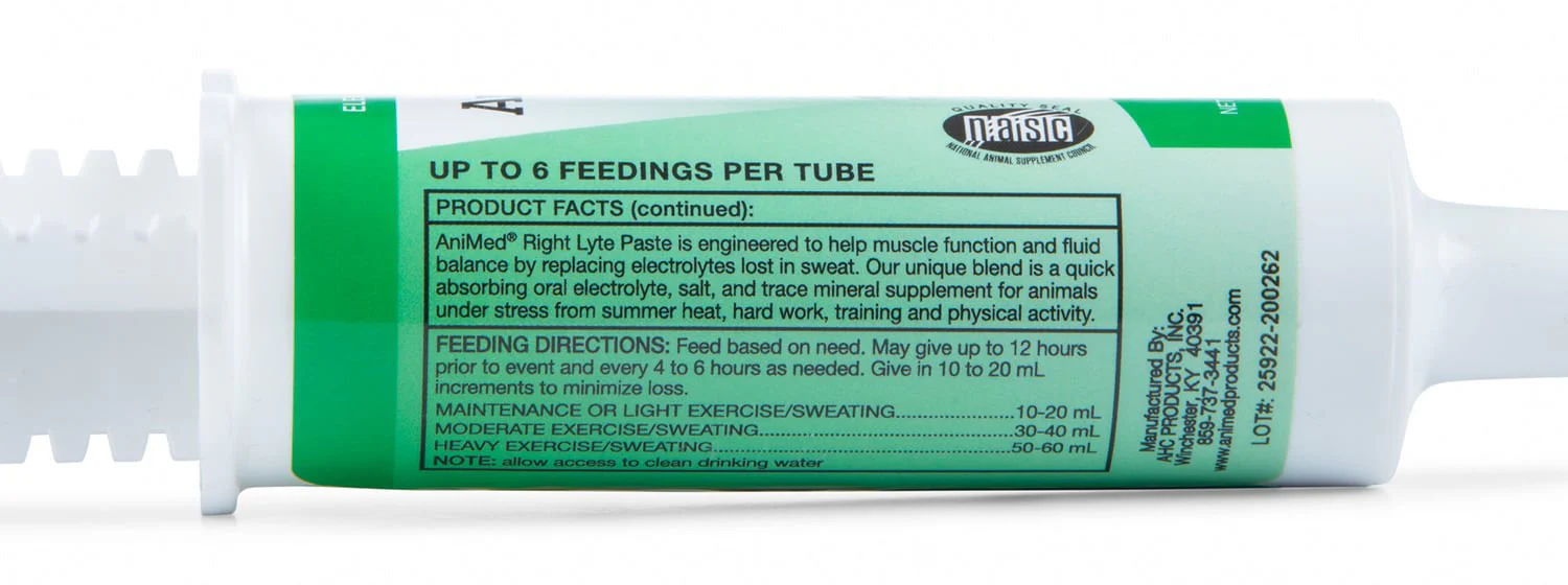 AniMed Right Lyte Equine Electrolyte Oral Gel for Horses - Image 4