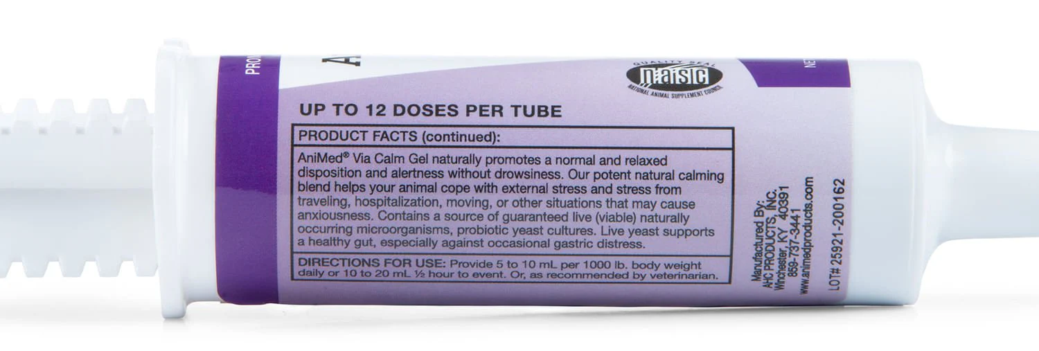 AniMed Via-Calm Equine Oral Calming Gel for Horses - Image 4
