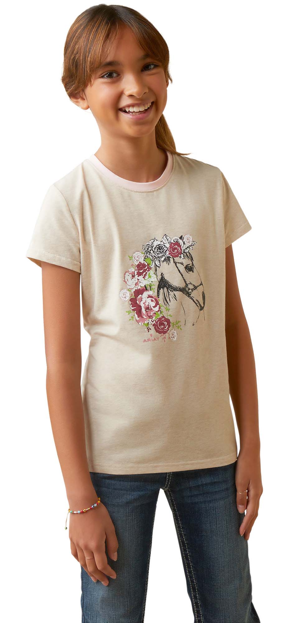 Ariat Girls Flora T-Shirt - Image 2