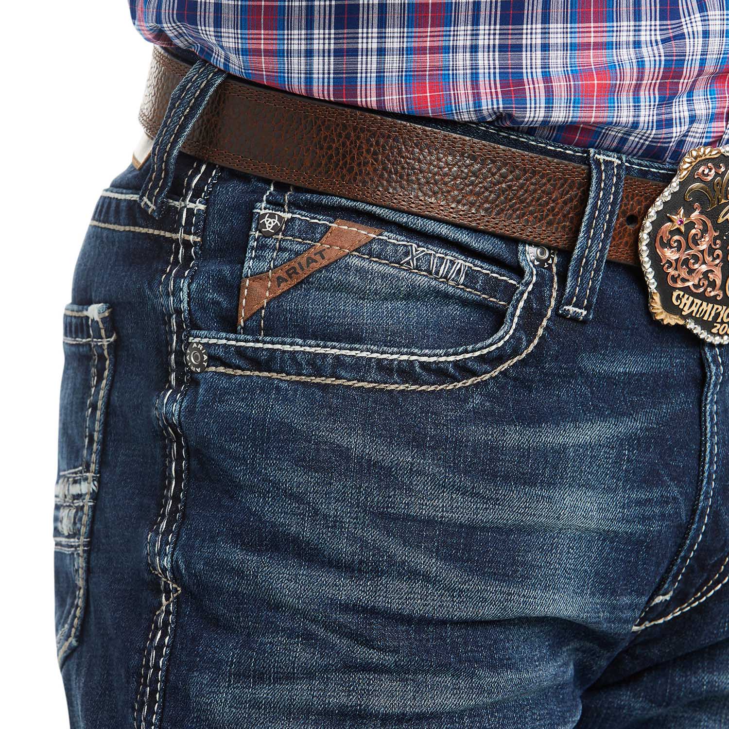 Ariat Men's M4 Low Rise Stretch Adkins Boot Cut Jean - Image 130