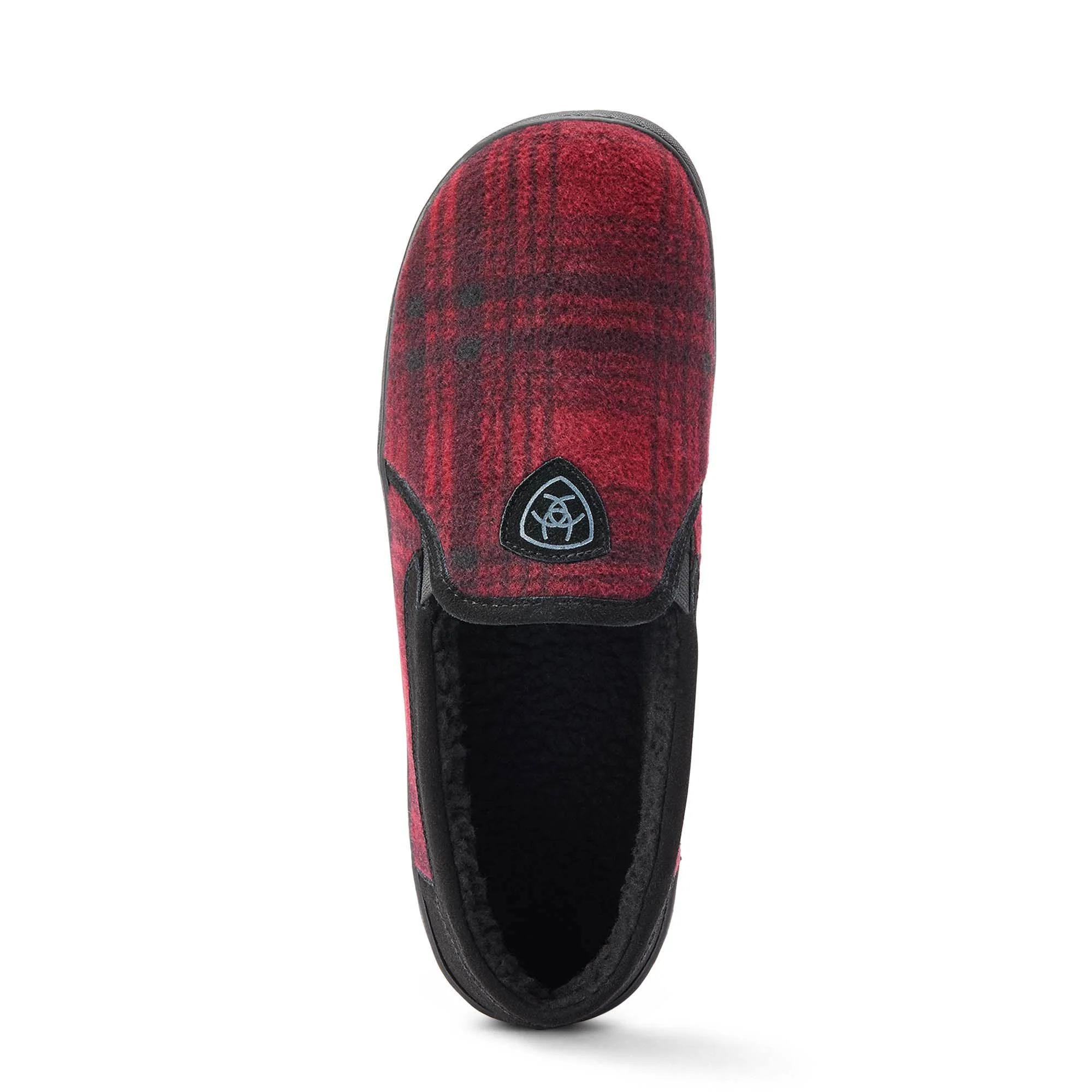Ariat Men's Lincoln Slipper in Collectible Tin, Red Plaid - Image 5