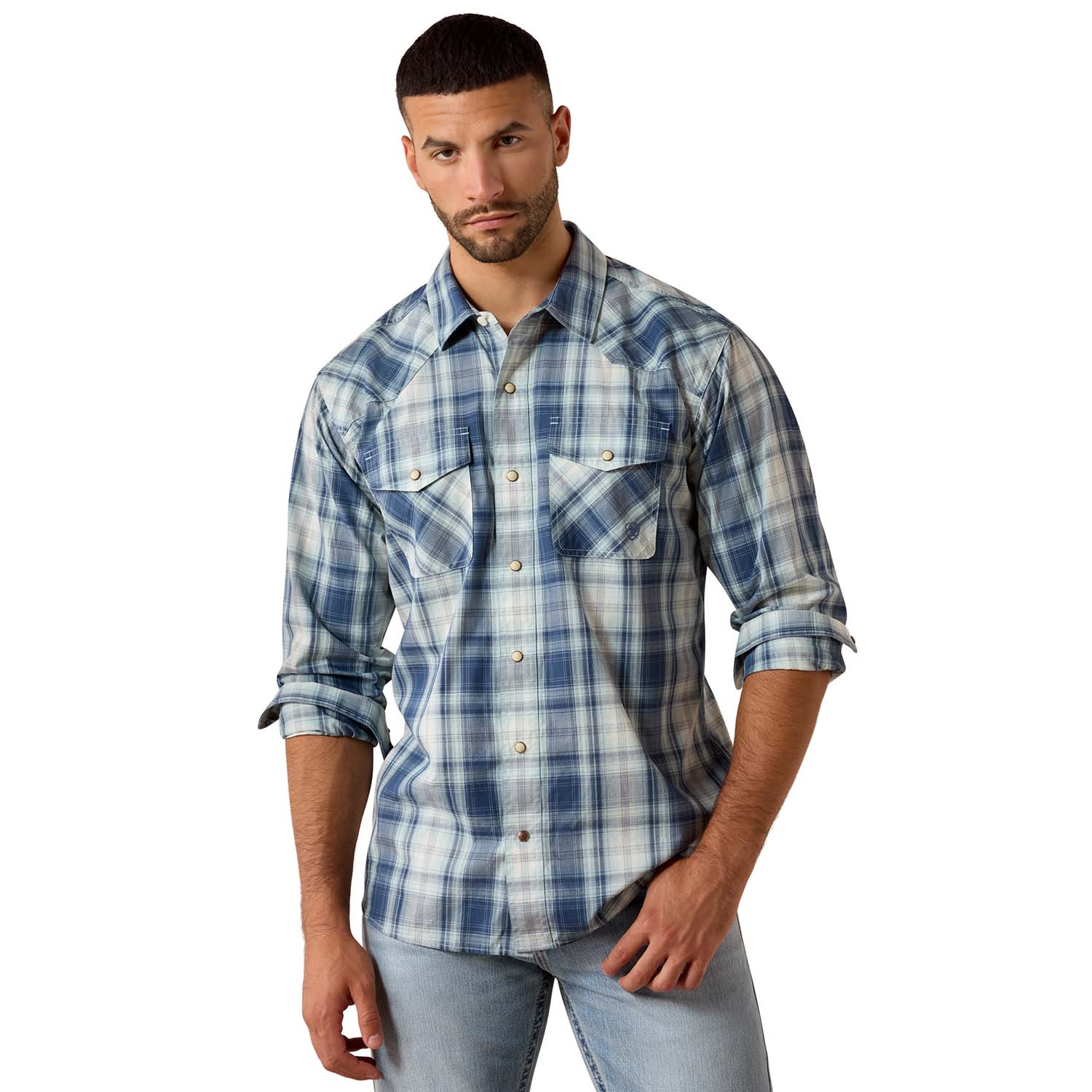 Ariat Men's Retro Long Sleeve Snap Western Shirt