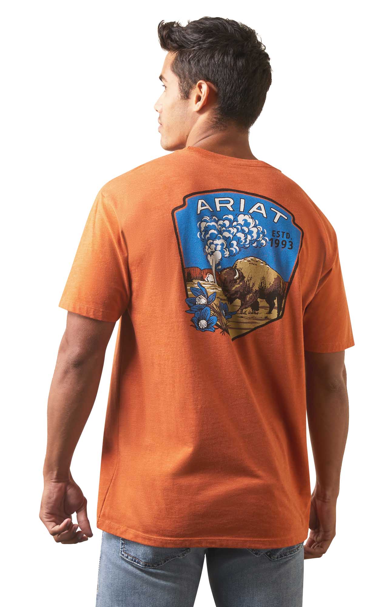 Ariat Men's Old Faithful Short Sleeve T-Shirt - Image 3