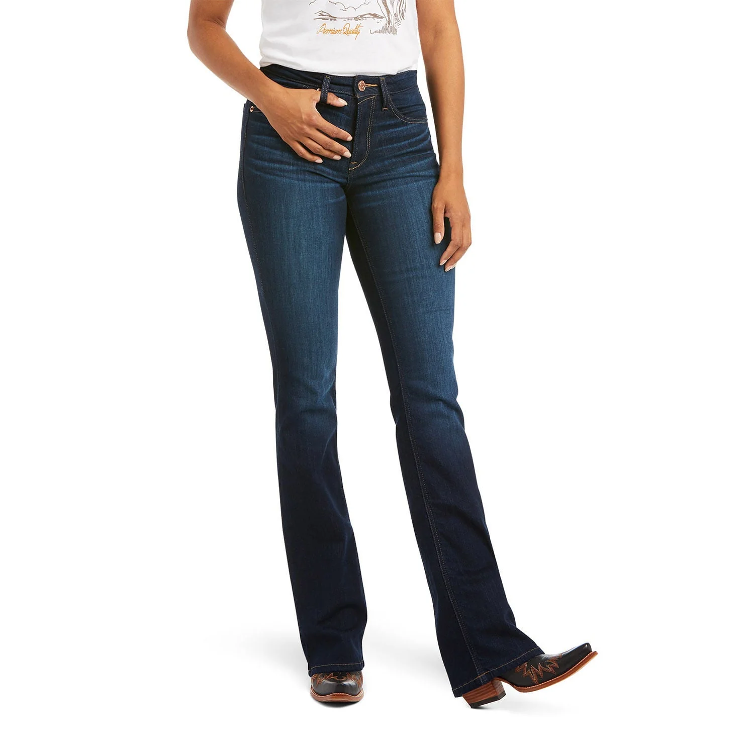 Ariat R.E.A.L. High Rise Ballary Boot Cut Jean - Image 2