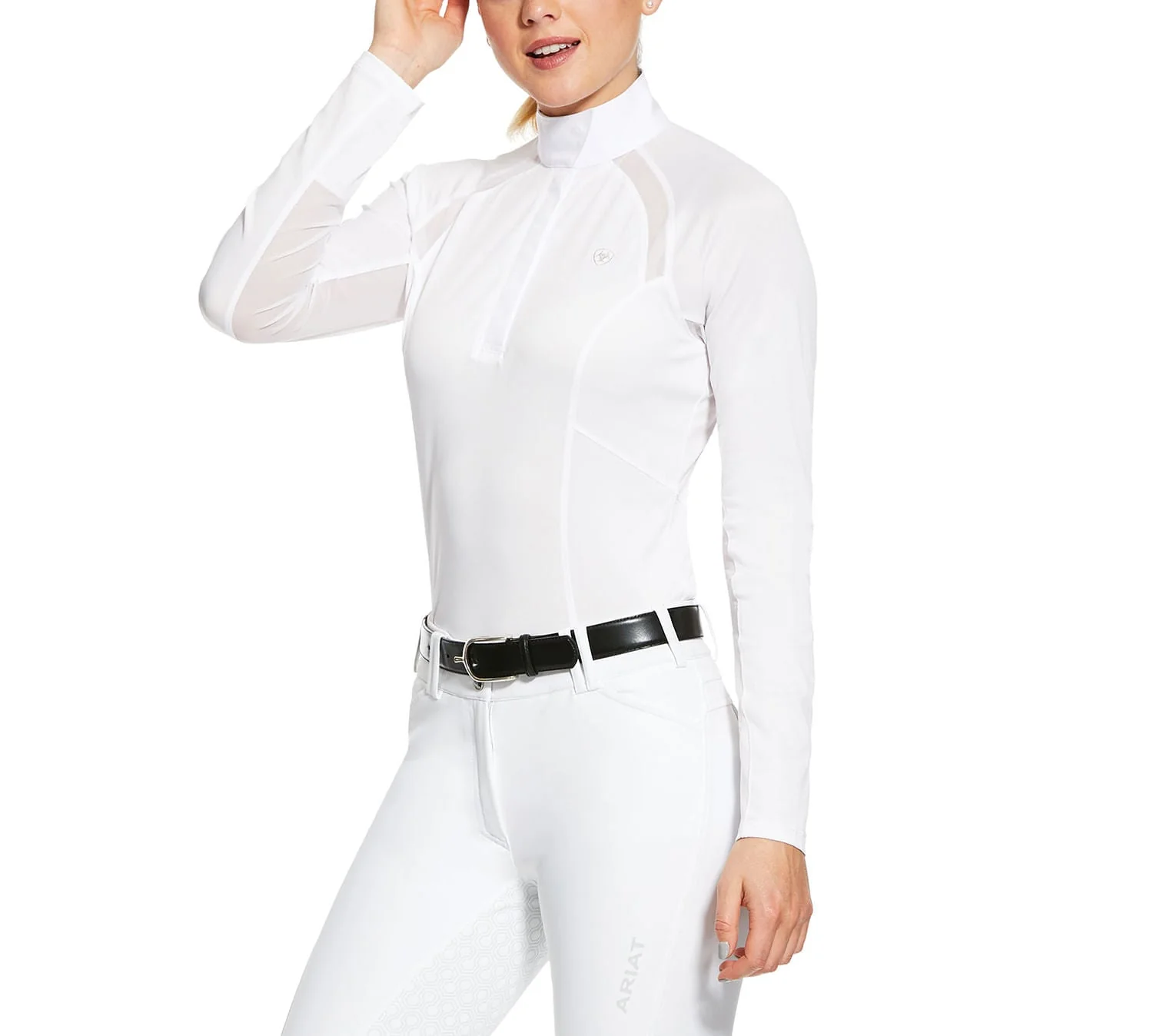 Ariat Women's Sunstopper 2.0 Quarter Zip Equestrian Show Shirt – UPF 50, Moisture-Wicking, Breathable Performance Top - Image 2