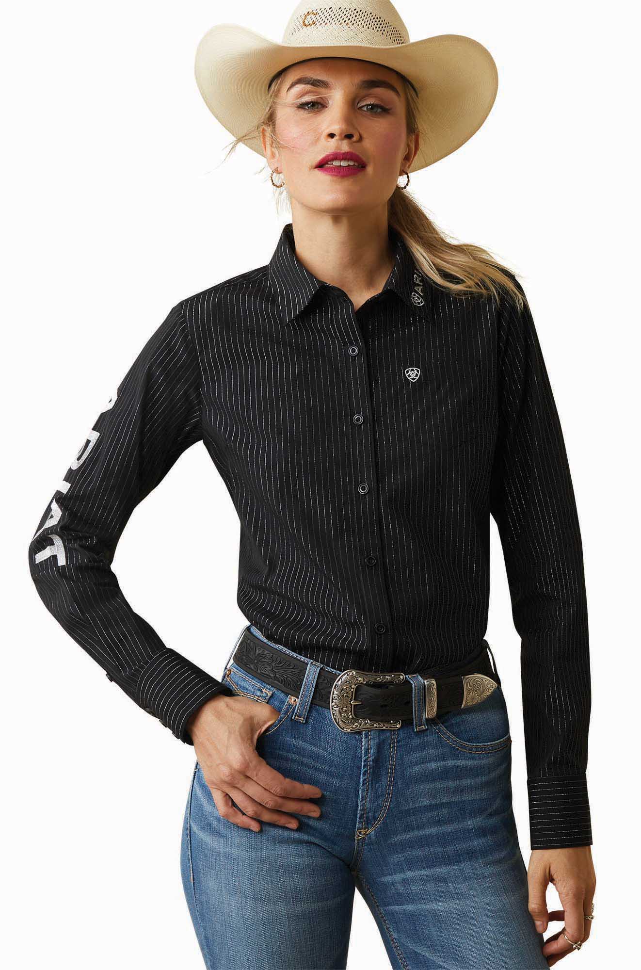 Ariat Women’s Team Kirby Wrinkle-Resistant Stretch Western Performance Shirt - Image 11