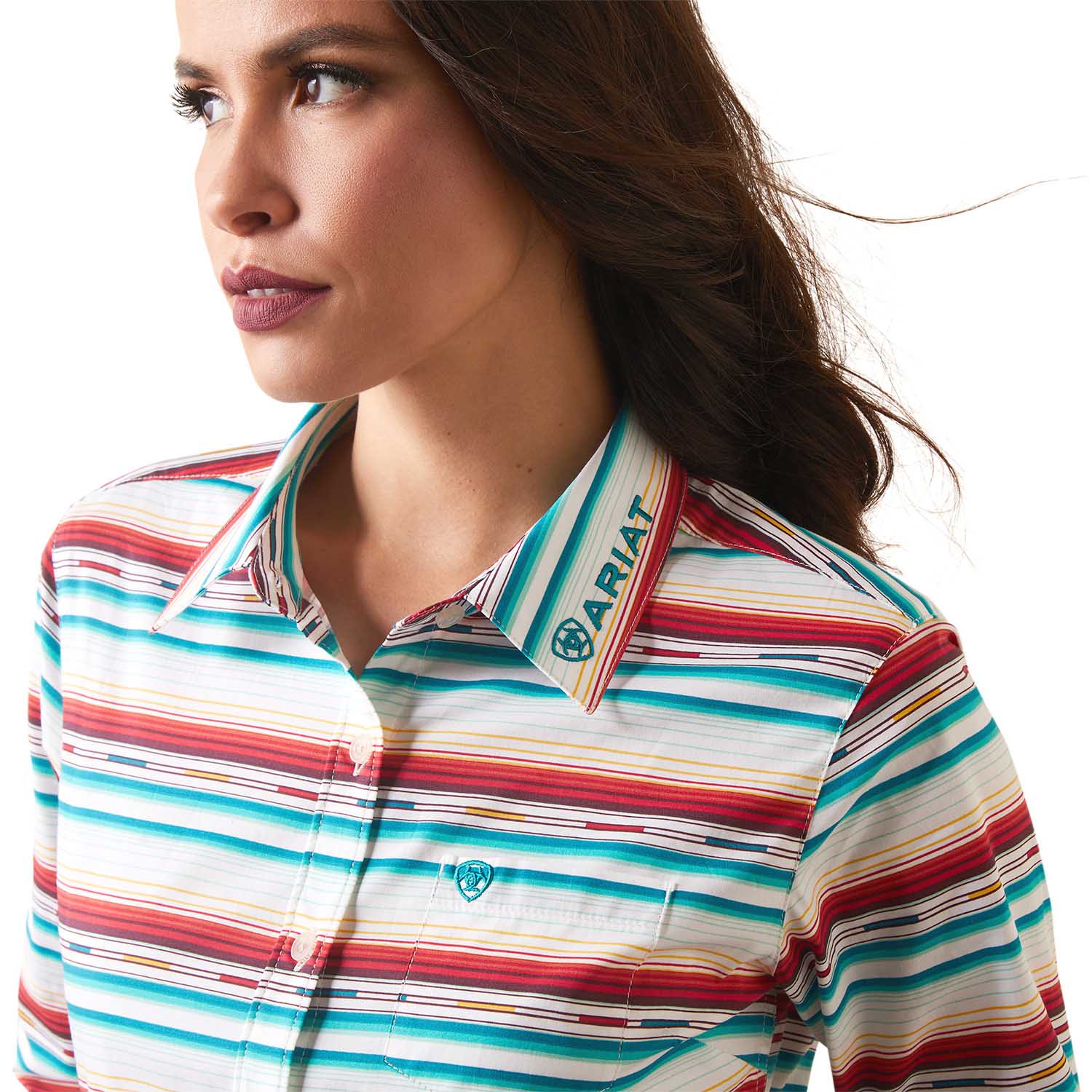 Ariat Women’s Team Kirby Wrinkle-Resistant Stretch Western Performance Shirt - Image 20