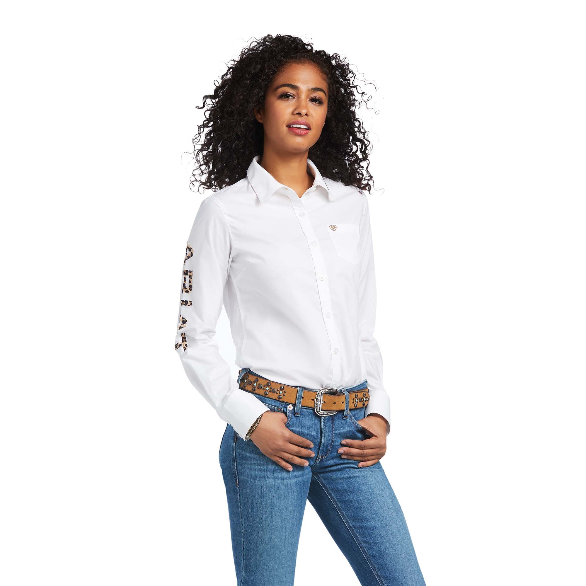 Ariat Women’s Team Kirby Wrinkle-Resistant Stretch Western Performance Shirt - Image 7