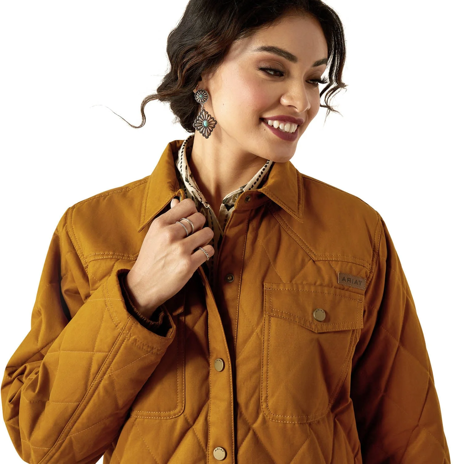 Ariat Women's Grizzly Quilted Barn Jacket - Image 4