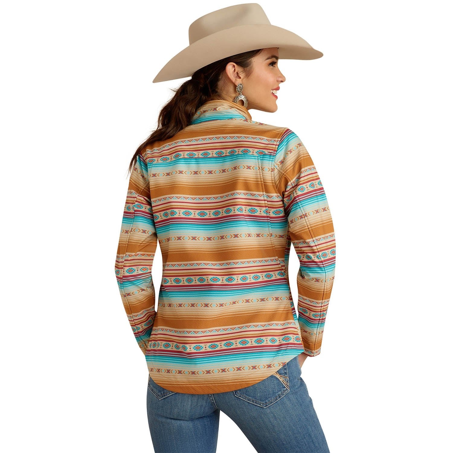 Ariat Women's Team Softshell Print Jacket, Serape - Image 2