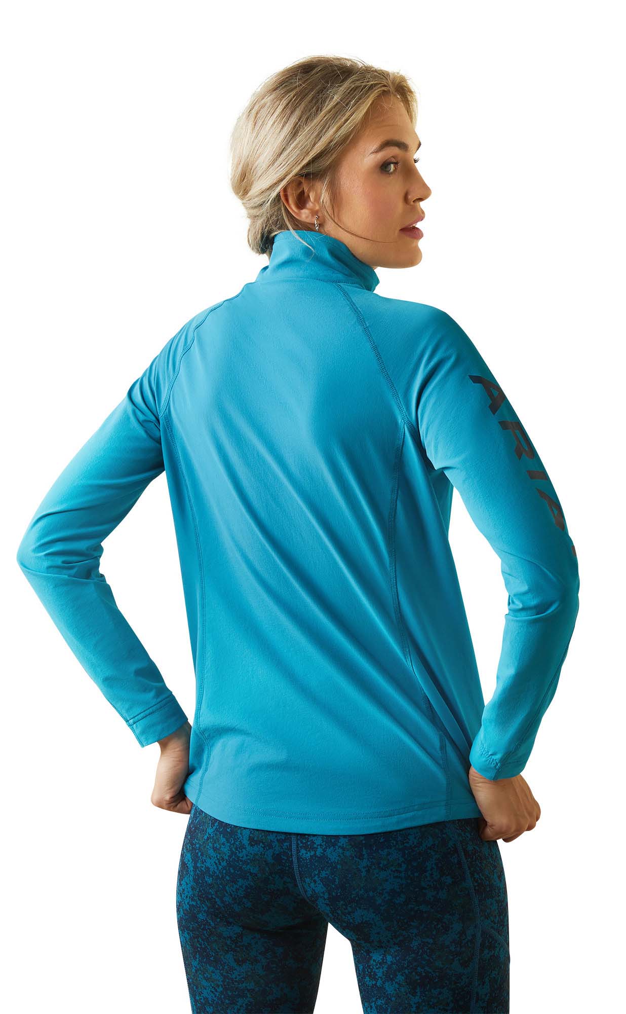 Ariat Women's Agile Softshell Jacket, Mosaic Blue - Image 5