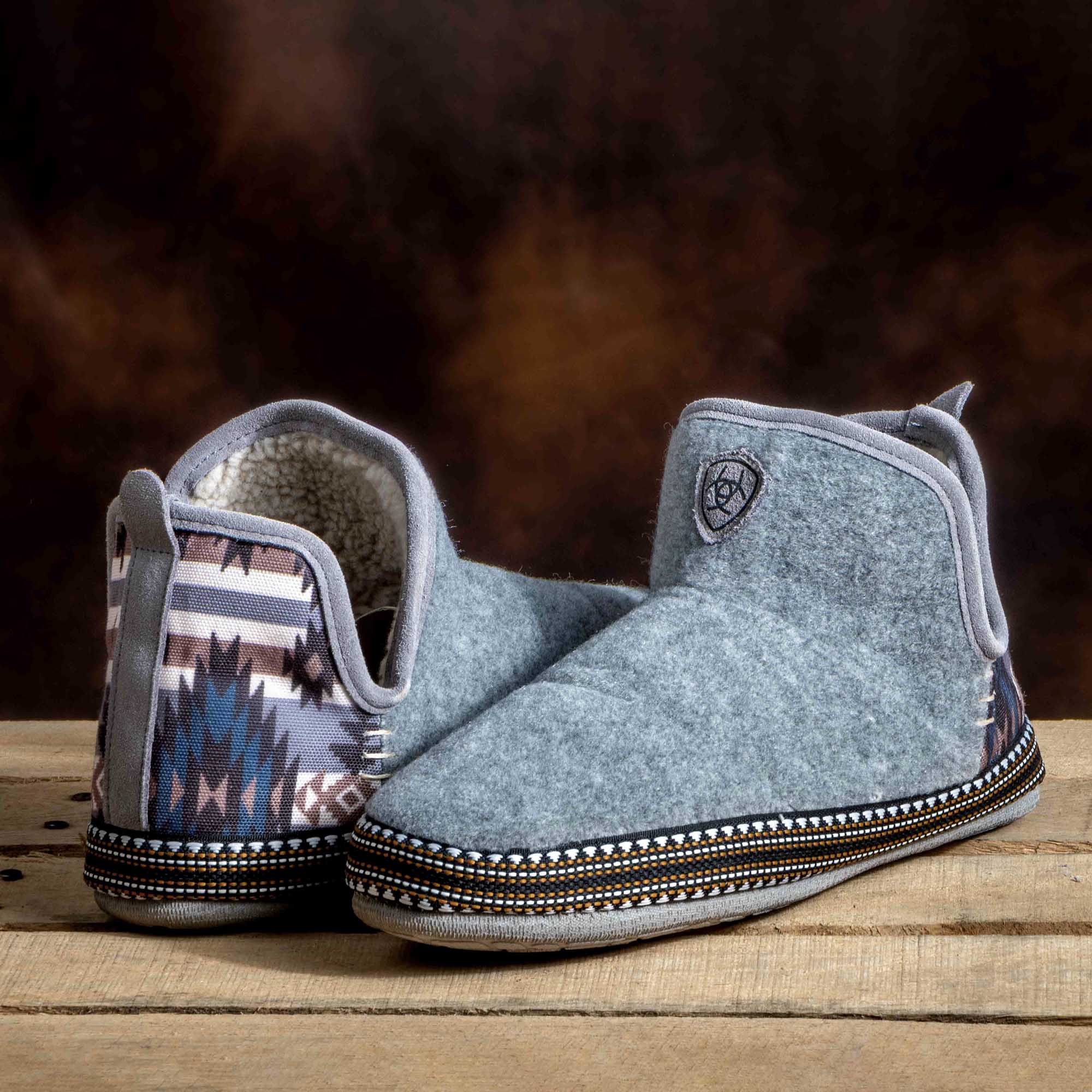 Ariat Women's Southwest Wool Blend Bootie Slippers - Image 2
