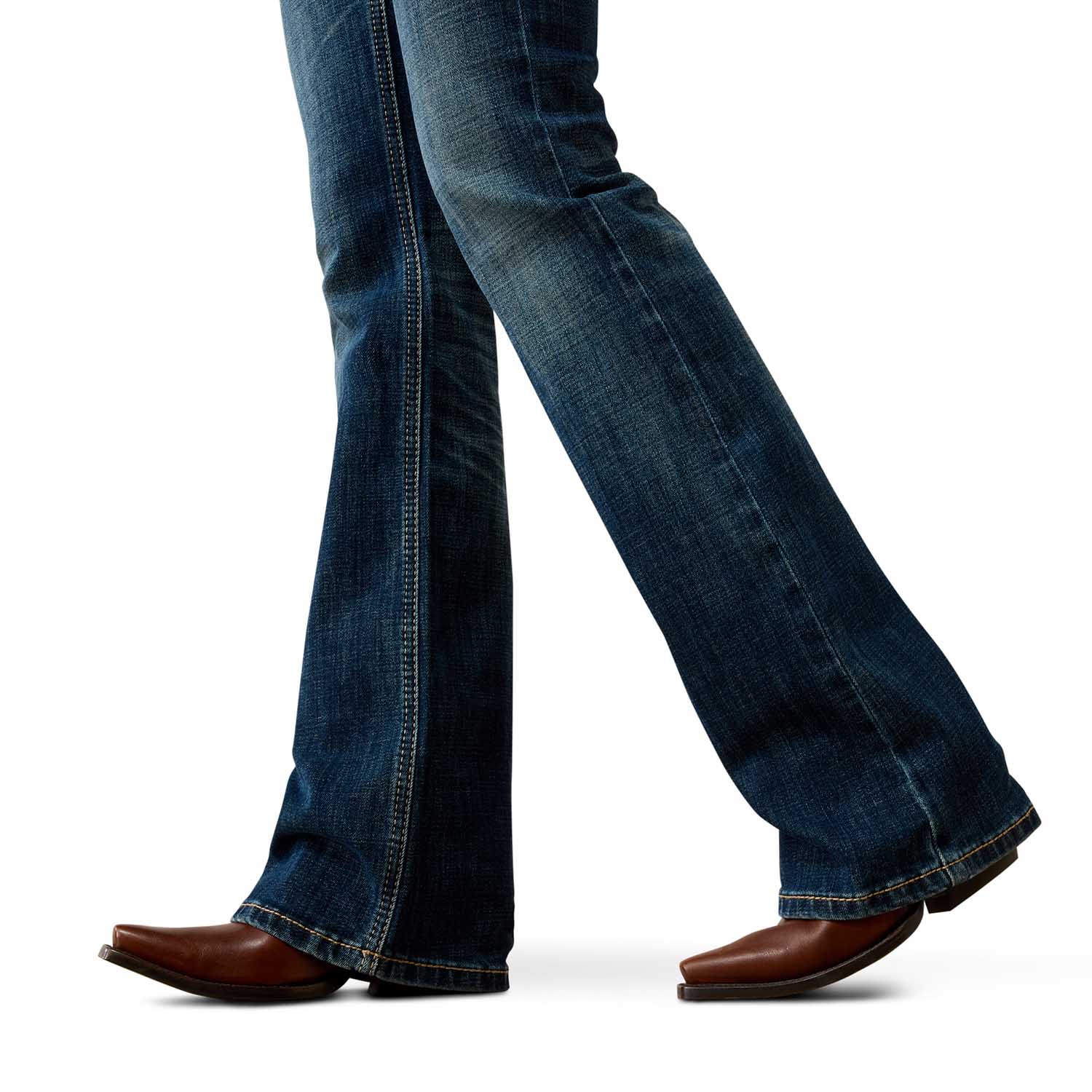 Ariat Women's Mid Rise Fiona Boot Cut Jeans - Stretchy Everyday Western Wear - Image 5
