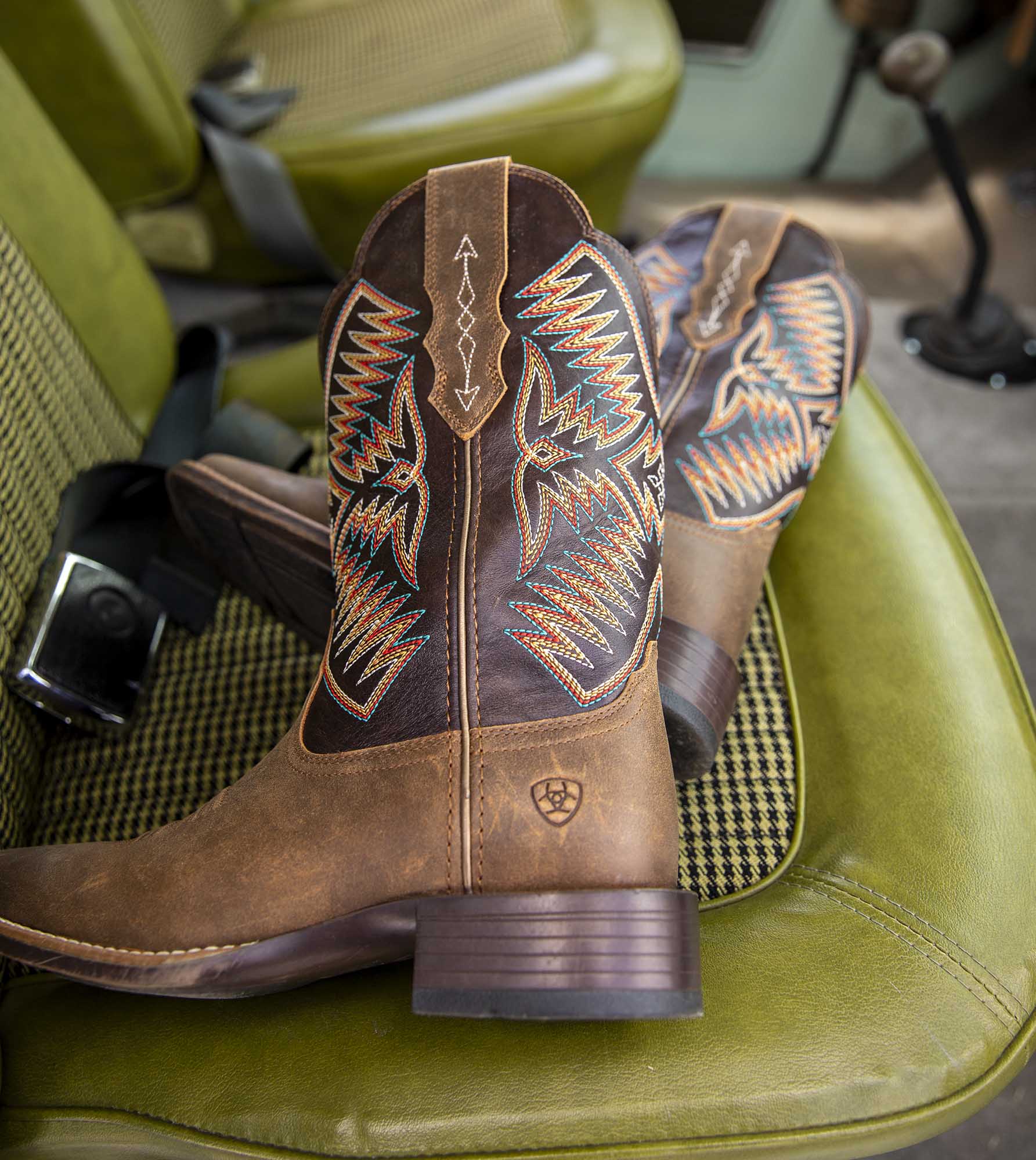 Ariat Women's Odessa StretchFit Western Boot, Fateful Brown - Image 80
