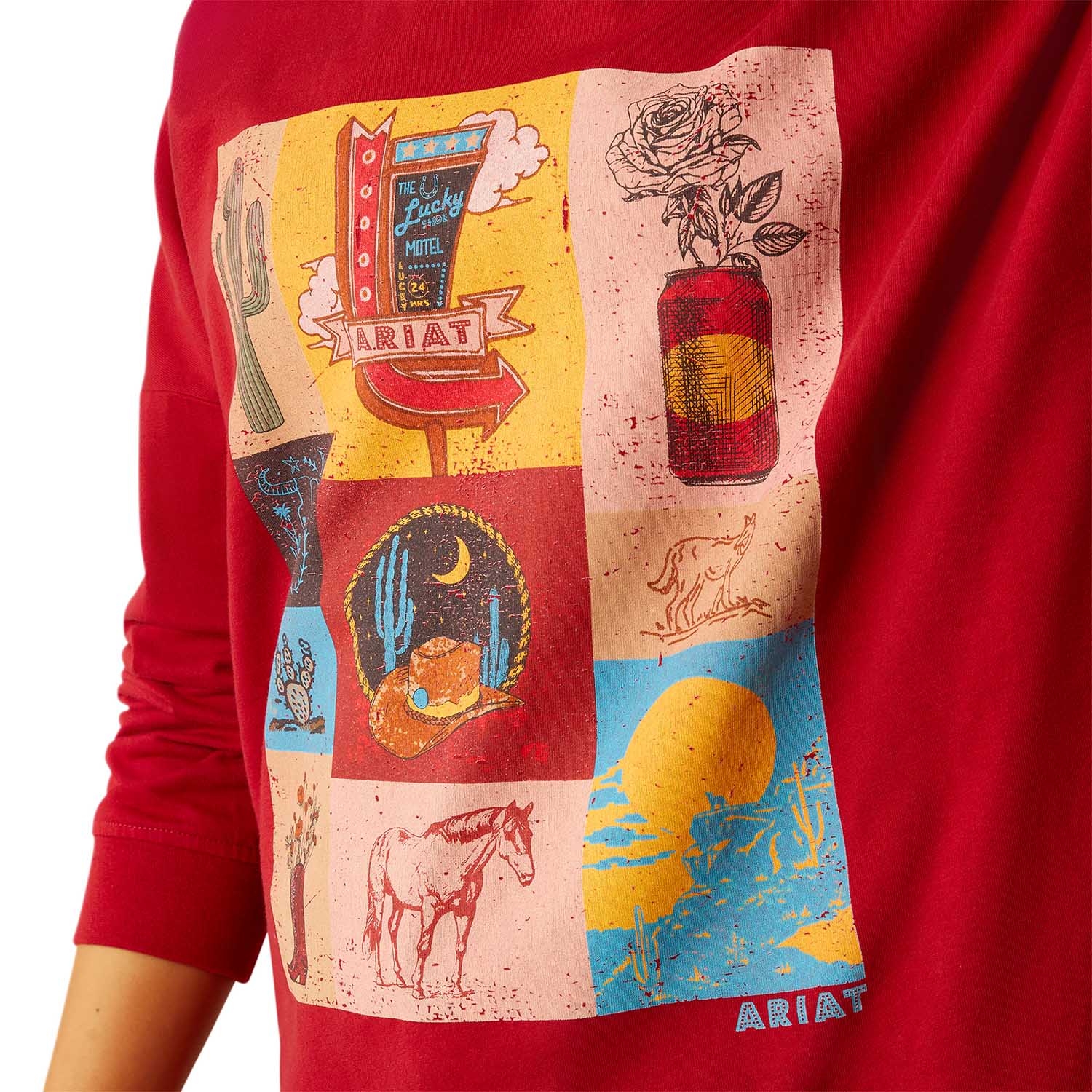 Ariat Women's Roadside Oversized Long Sleeve Shirt - Image 4