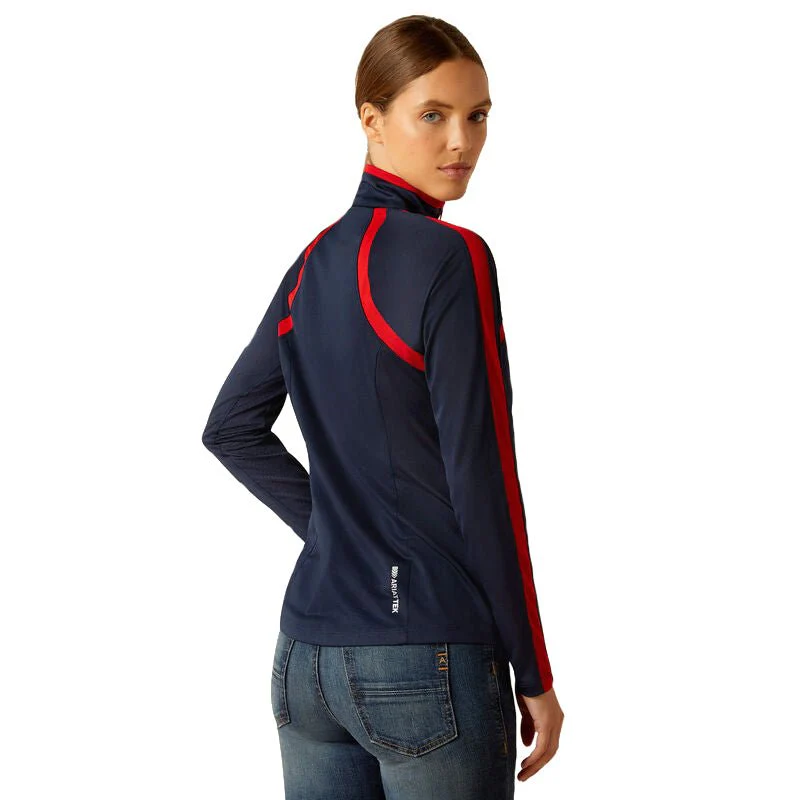 Ariat Women's Sunstopper 3.0 1/4 Zip Baselayer Shirt – High Performance Sun Shirt for Riding - Image 2
