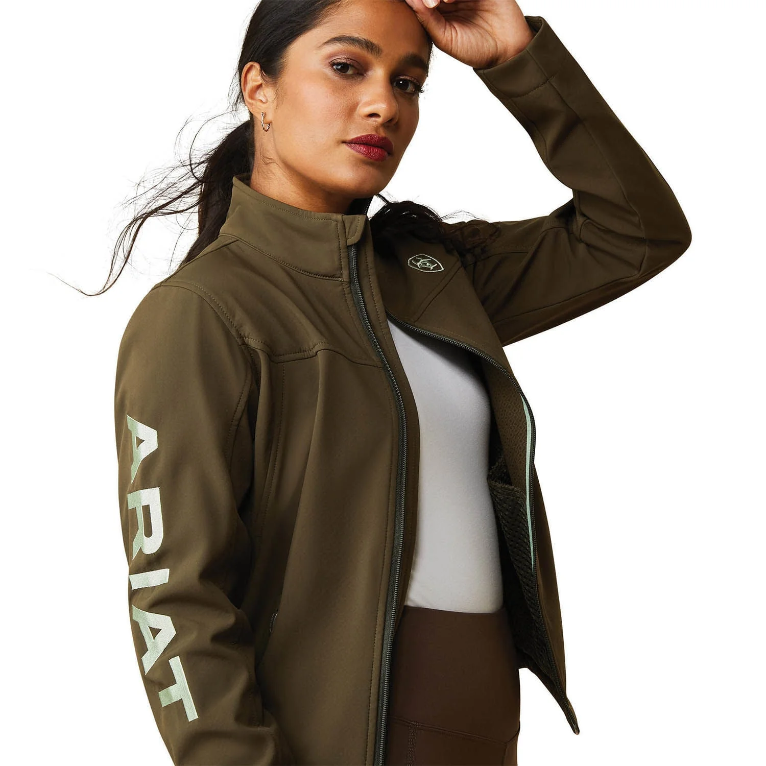 Ariat Women's Team Softshell Jacket, Relic - Image 5