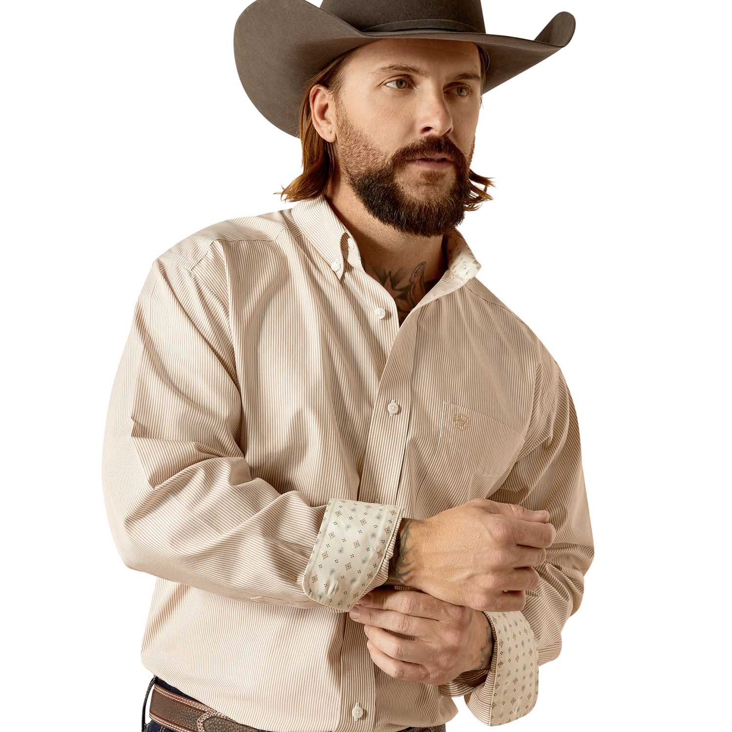 Ariat Men's Wrinkle Free Graysen Longsleeve Shirt - Image 3