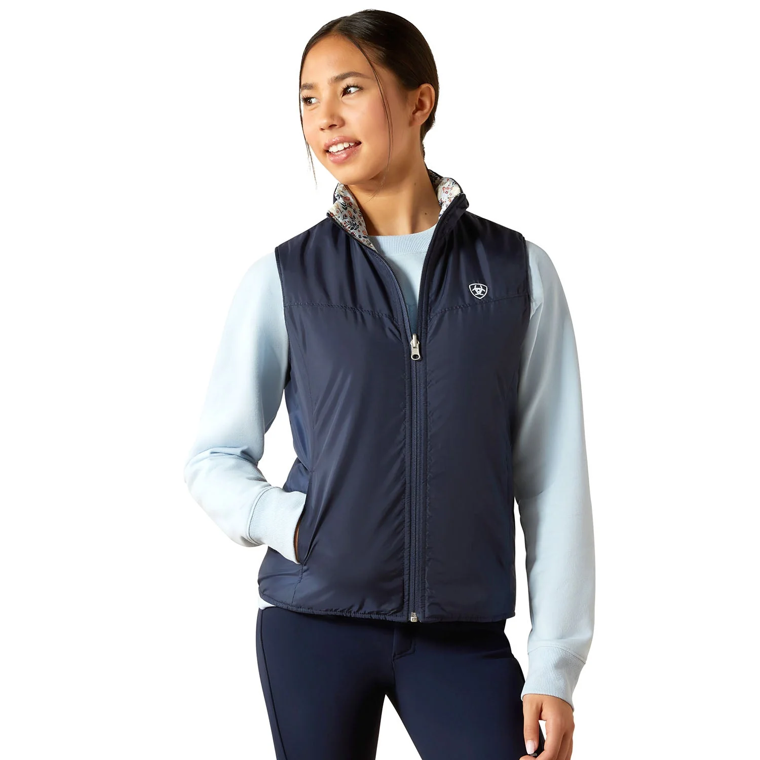Ariat Youth Bella Reversible Insulated Riding Vest – Lightweight & Warm - Image 2